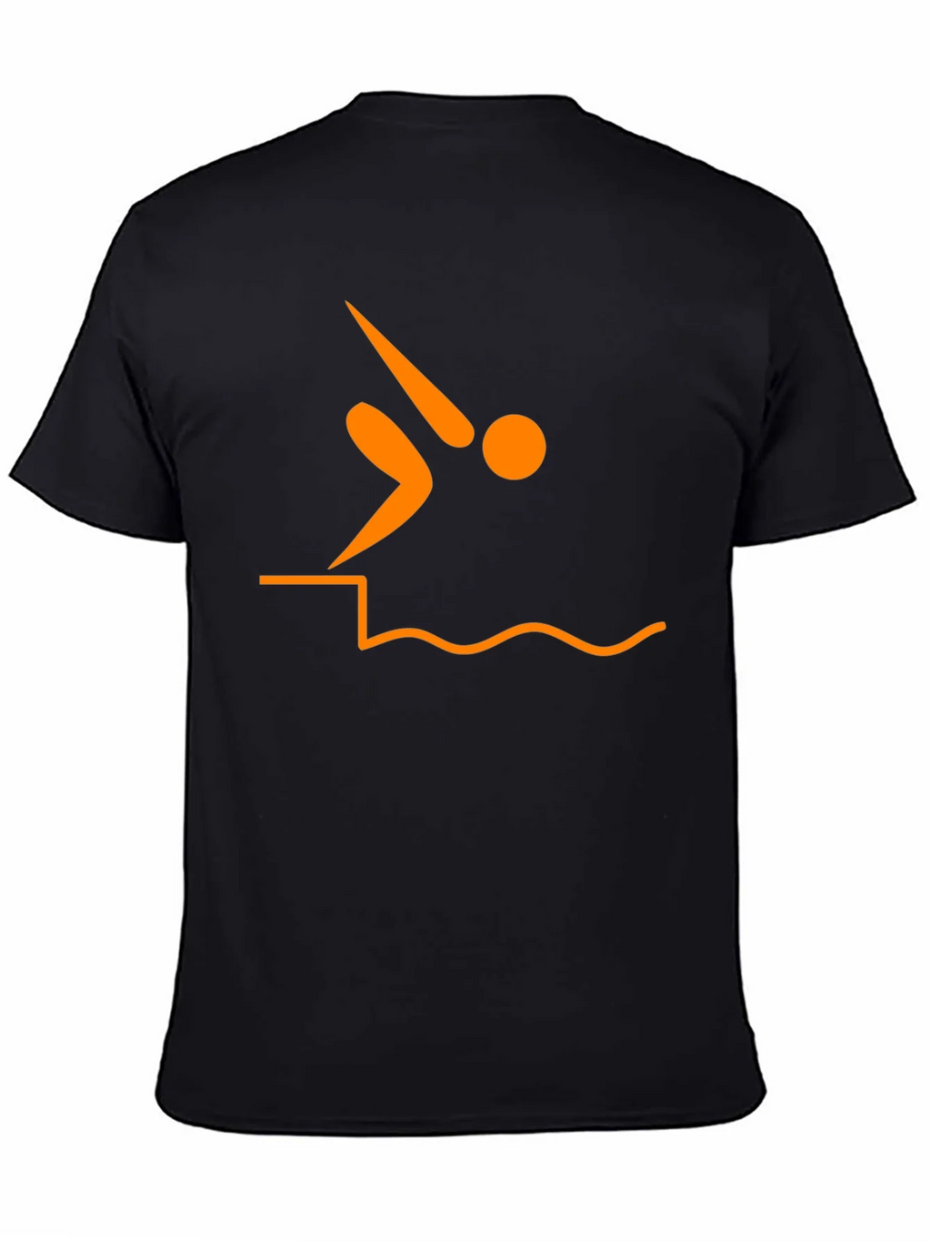 Diver Silhouette Graphic Tee - Black T-Shirt product image 4