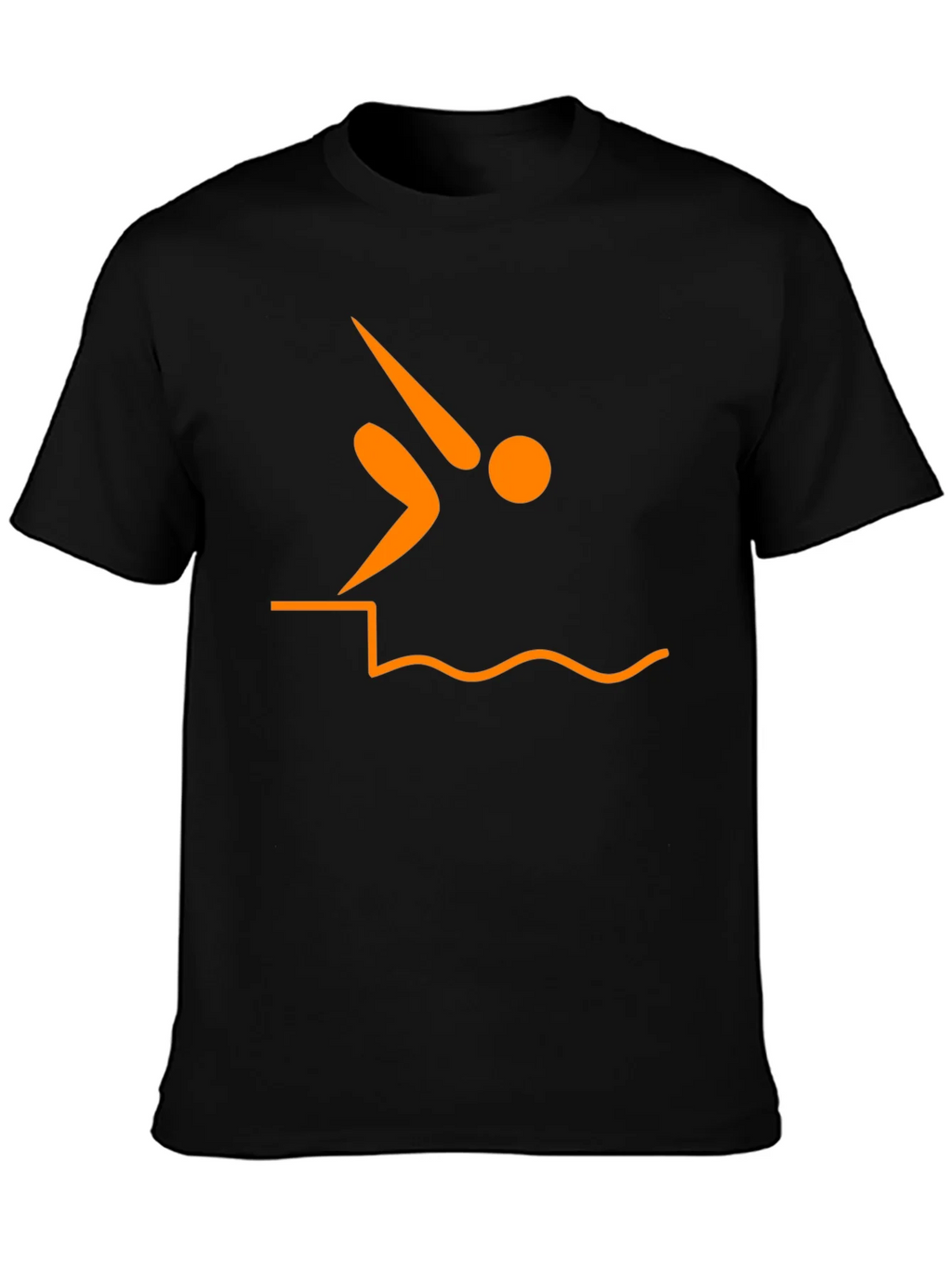 Diver Silhouette Graphic Tee - Black T-Shirt product image 3
