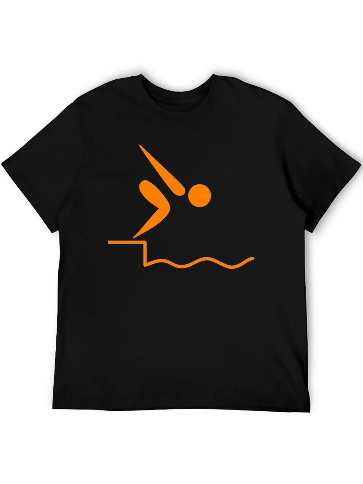 Diver Silhouette Graphic Tee - Black T-Shirt product image 5