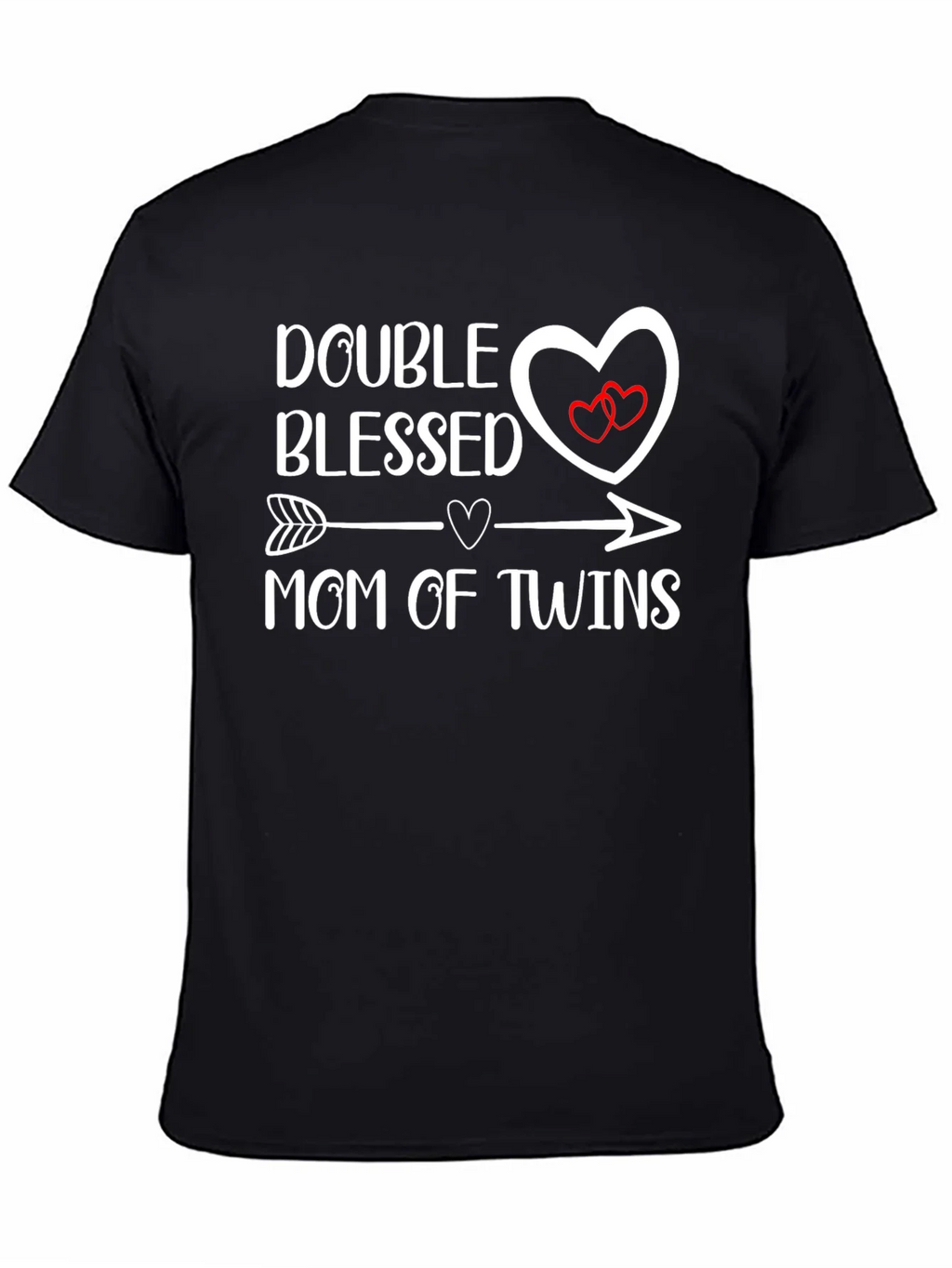 Double Blessed Mom of Twins Graphic T-Shirt product image 3