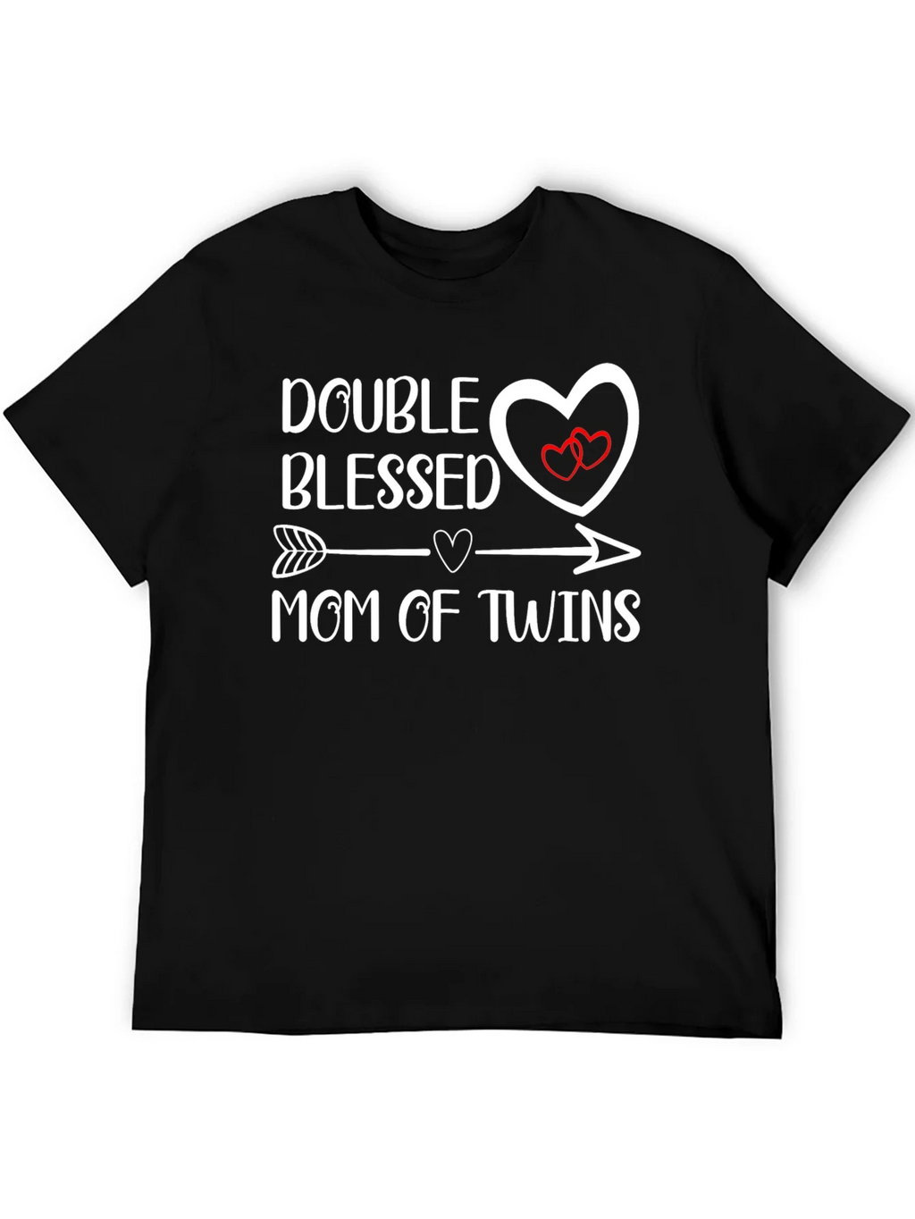 Double Blessed Mom of Twins Graphic T-Shirt product image 4
