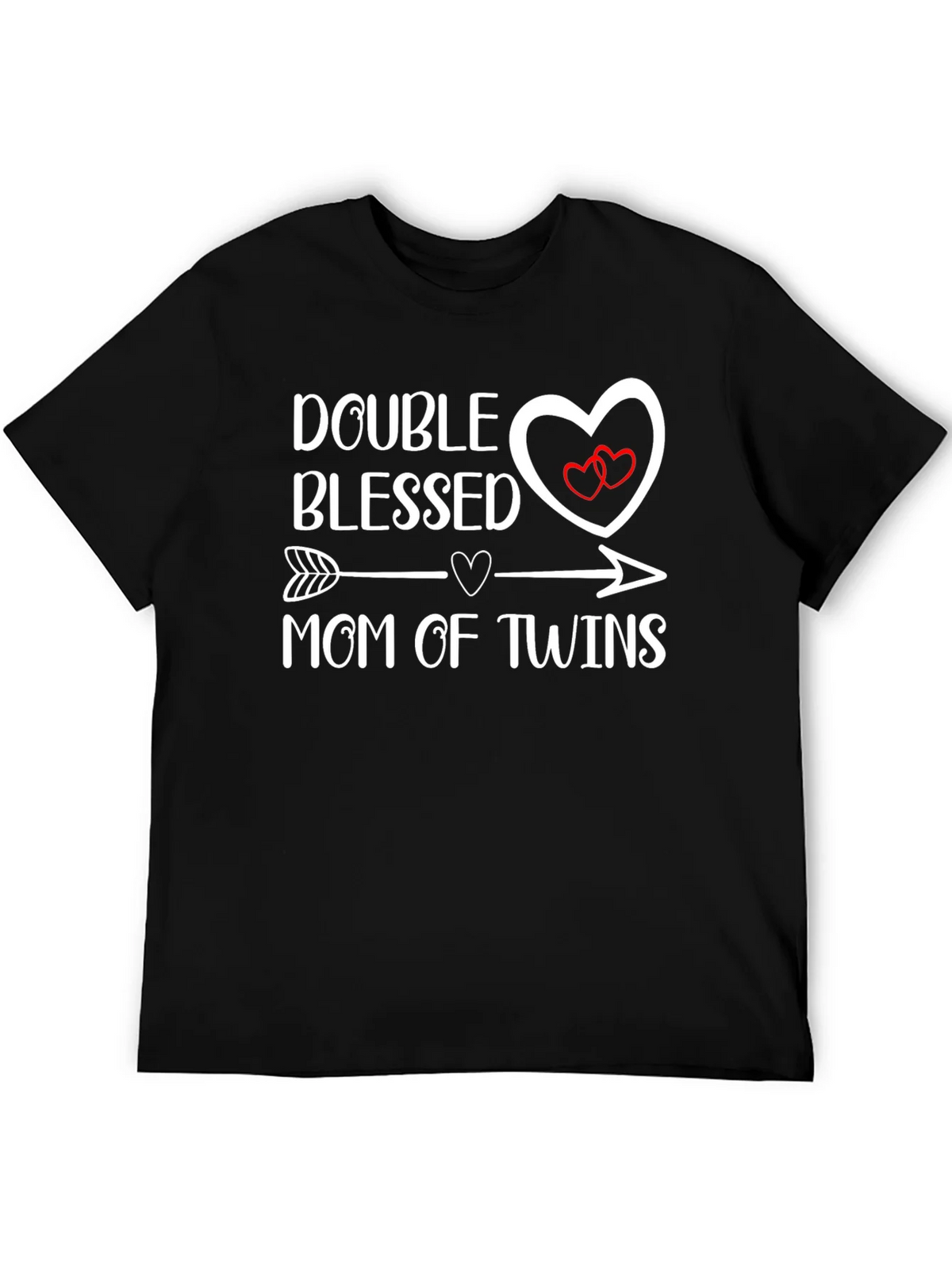 Double Blessed Mom of Twins Graphic T-Shirt product image 4