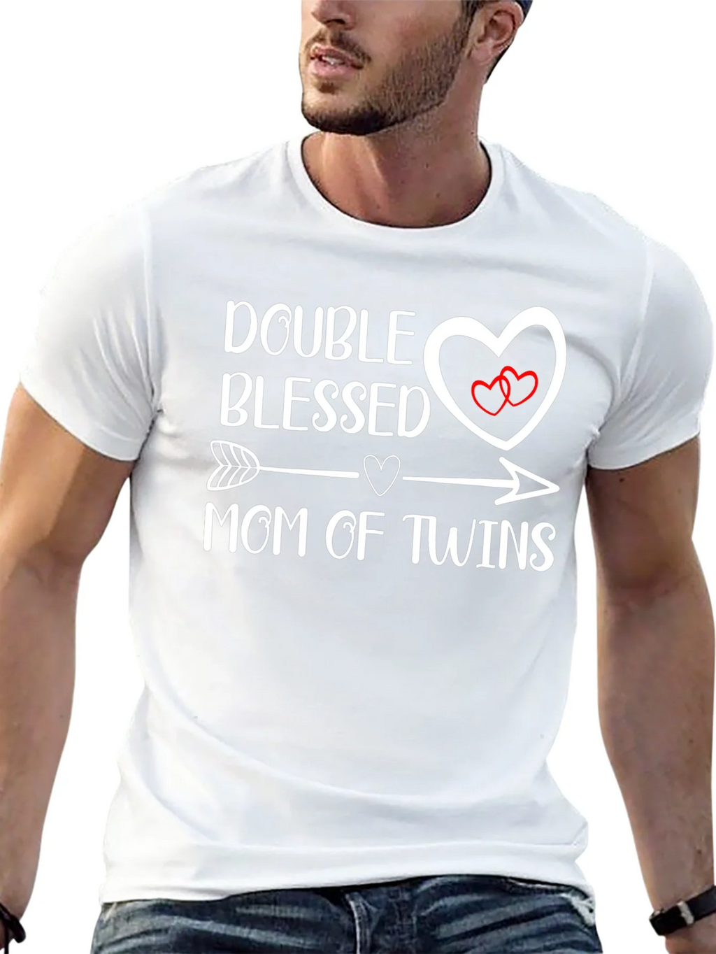 Double Blessed Mom of Twins Graphic T-Shirt product image 8