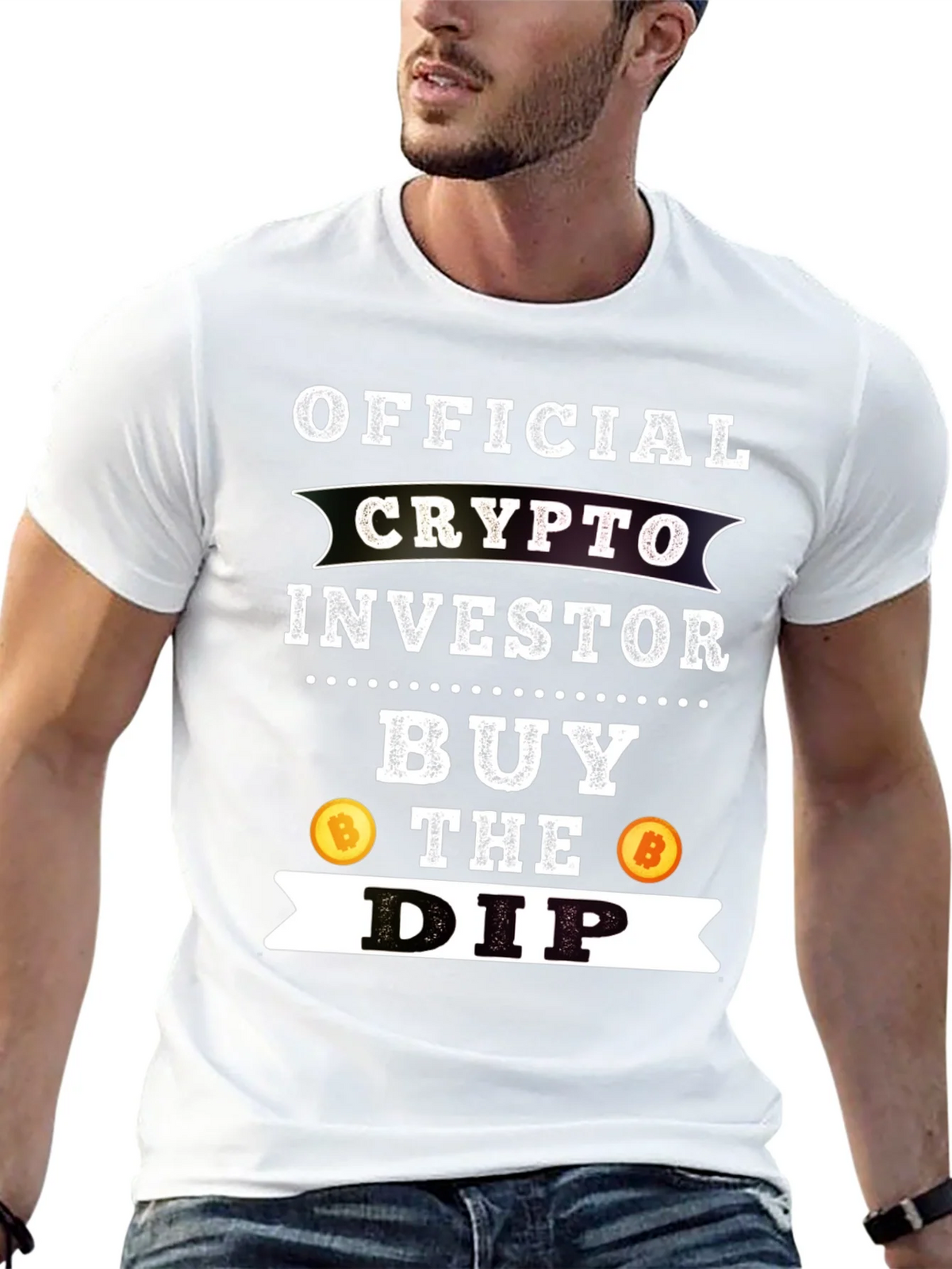 Crypto Investor Buy the Dip Graphic Tee product image 11