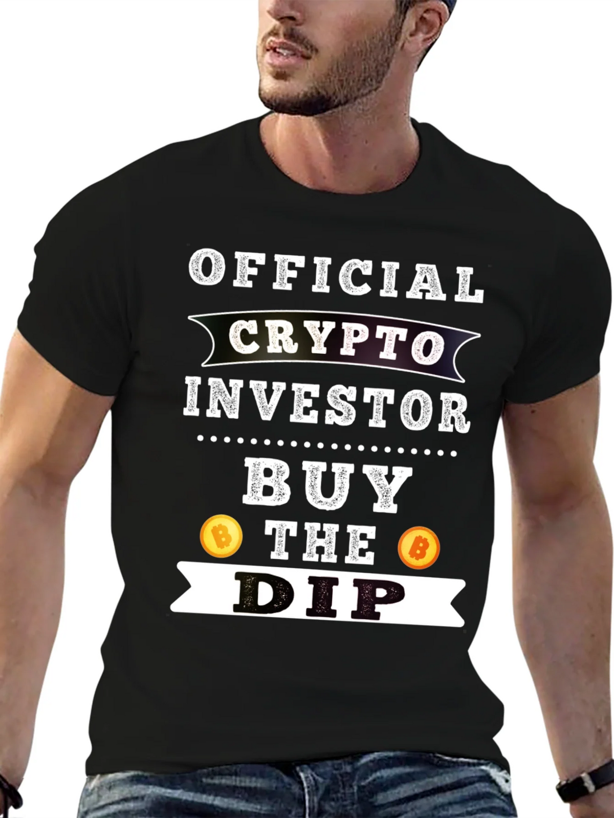 Crypto Investor Buy the Dip Graphic Tee product image 5