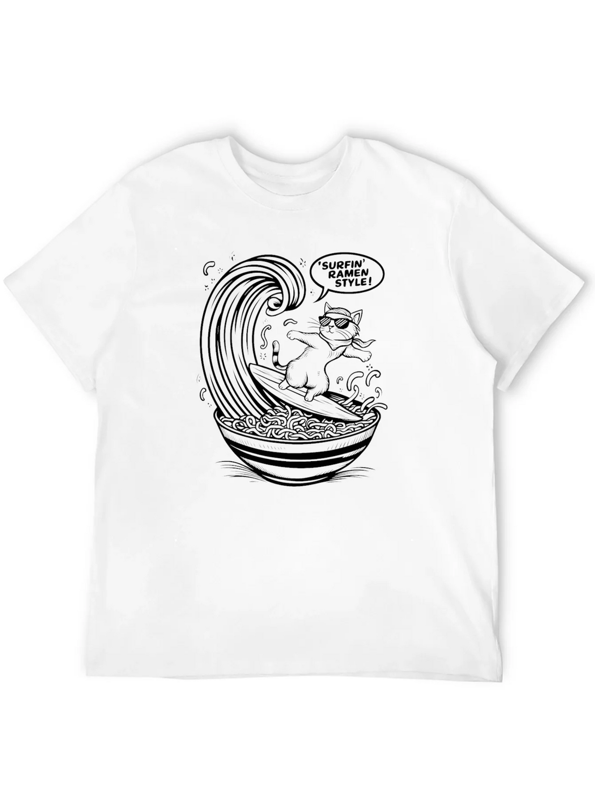 Surfin Ramen Style T-Shirt product image 11