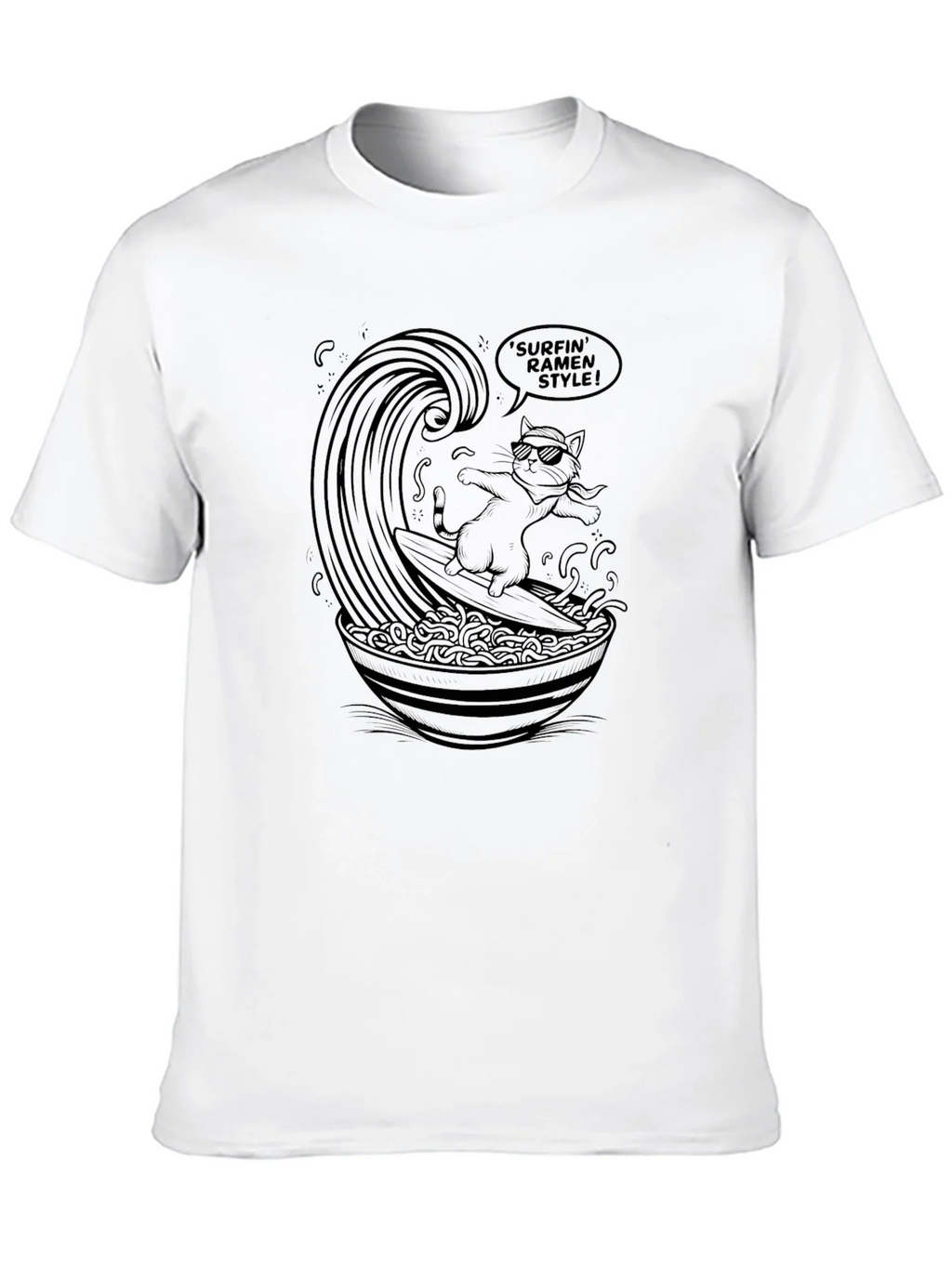 Surfin Ramen Style T-Shirt product image 9