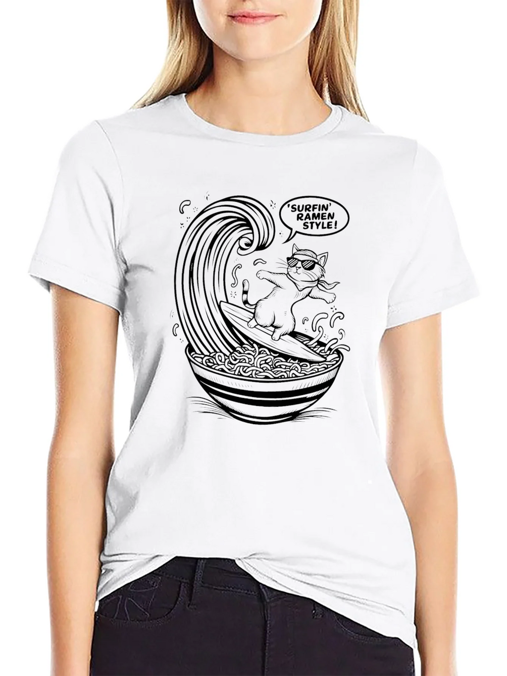 Surfin Ramen Style T-Shirt product image 8