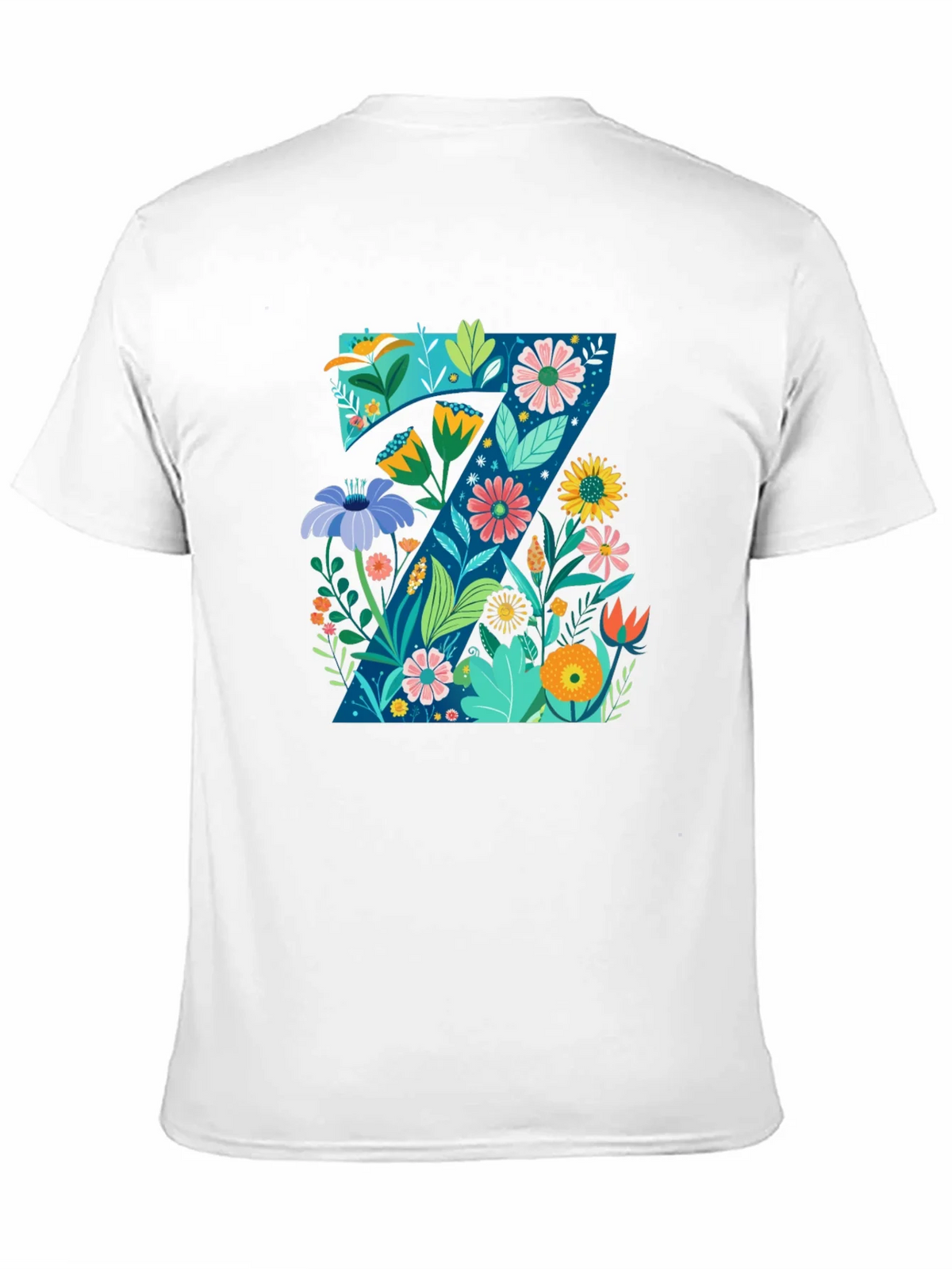 Floral Letter Z Black T-Shirt - Nature Inspired Design product image 10