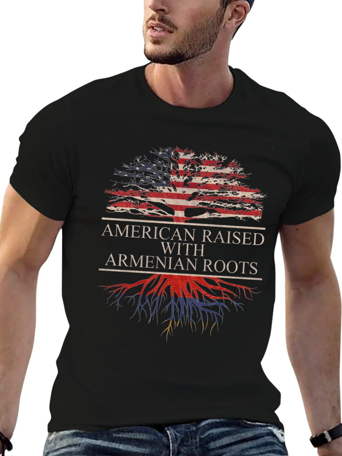 American Raised with Armenian Roots T-Shirt product image 5