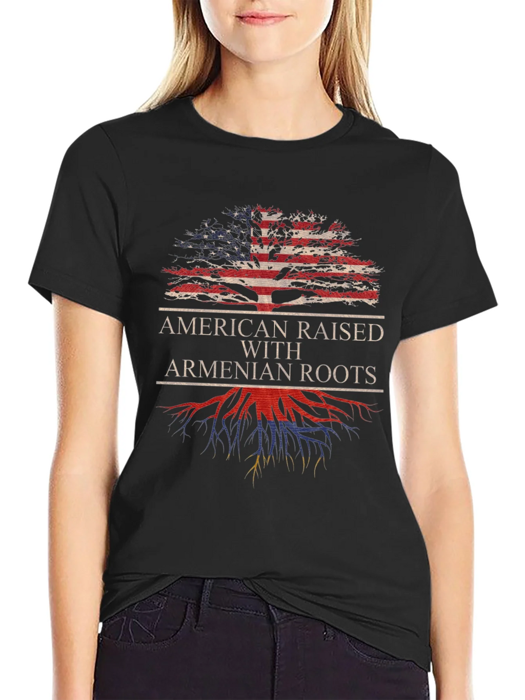 American Raised with Armenian Roots T-Shirt product image 2