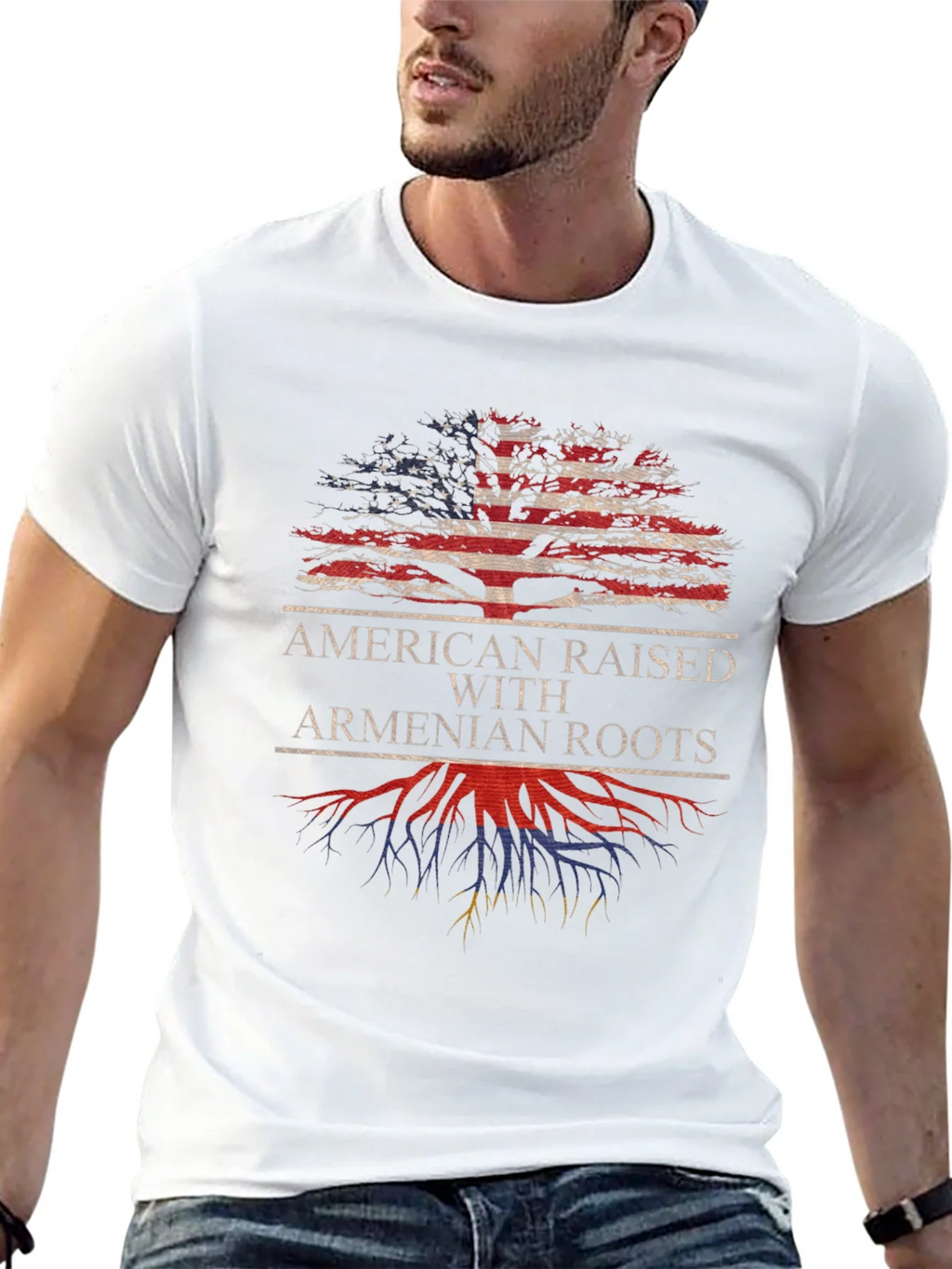 American Raised with Armenian Roots T-Shirt product image 10