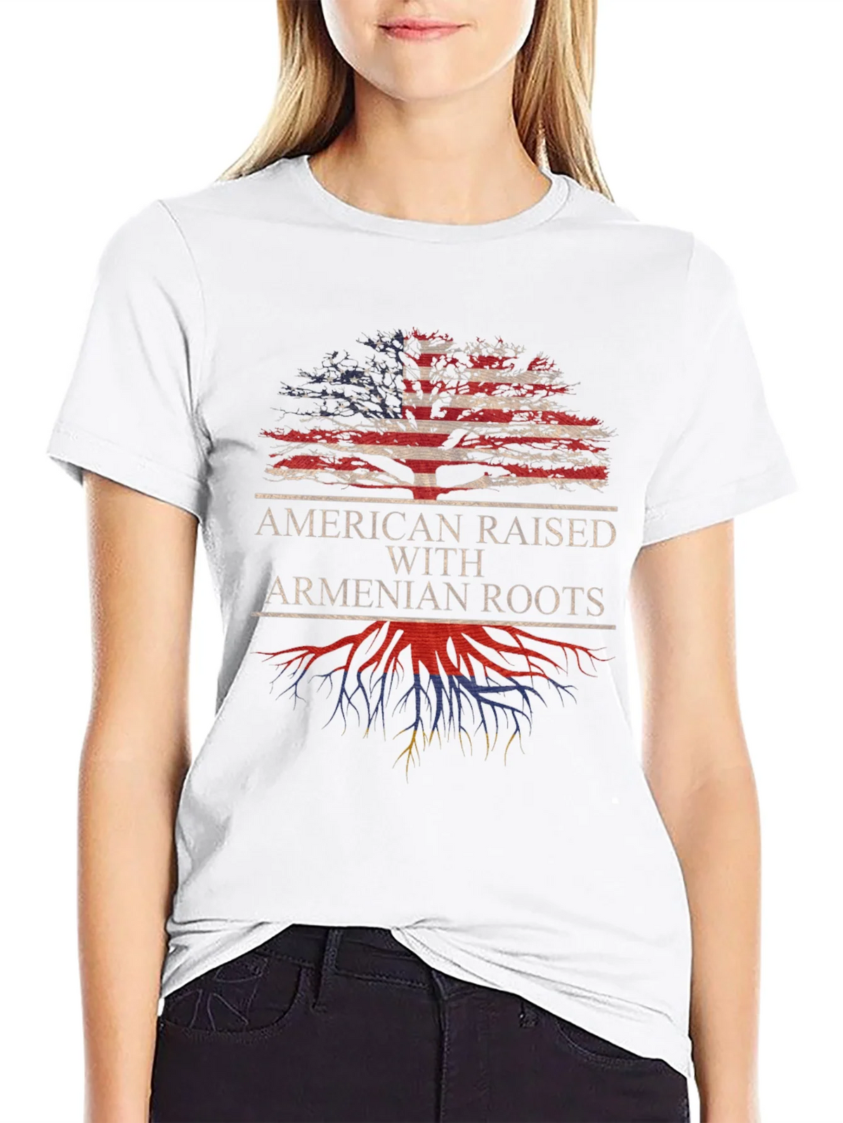 American Raised with Armenian Roots T-Shirt product image 6