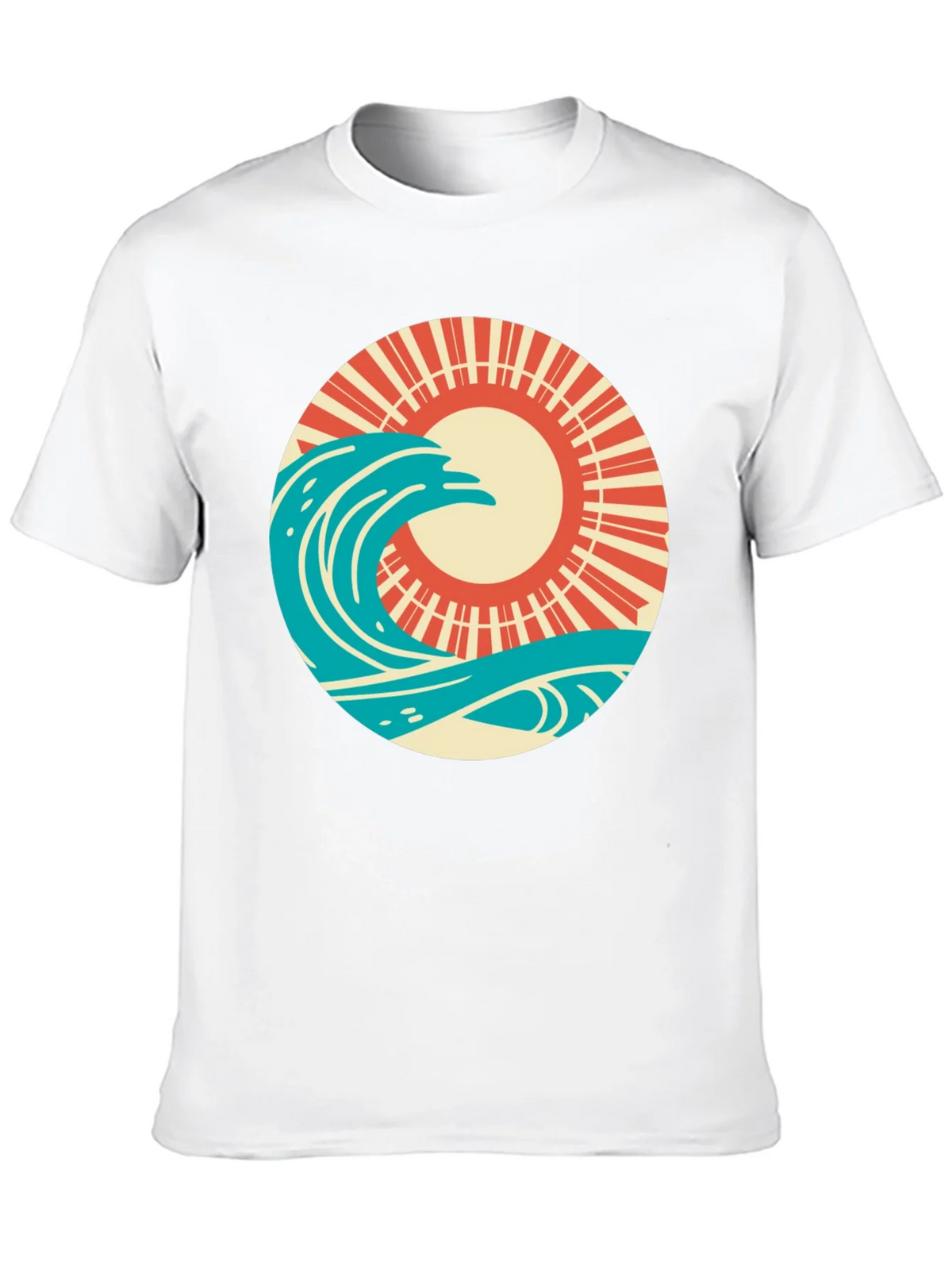 Retro Wave and Sun Graphic T-Shirt product image 9