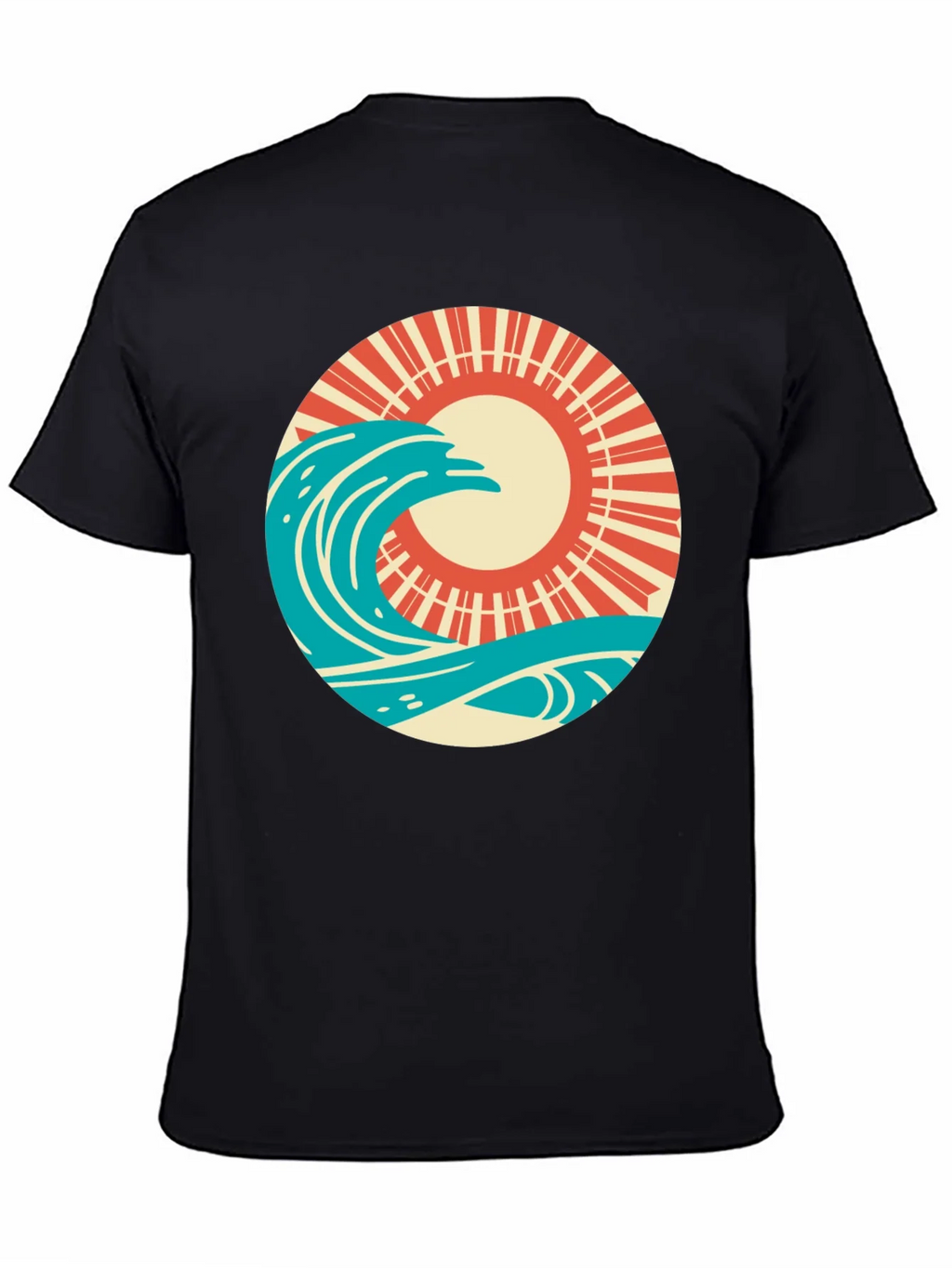 Retro Wave and Sun Graphic T-Shirt product image 4
