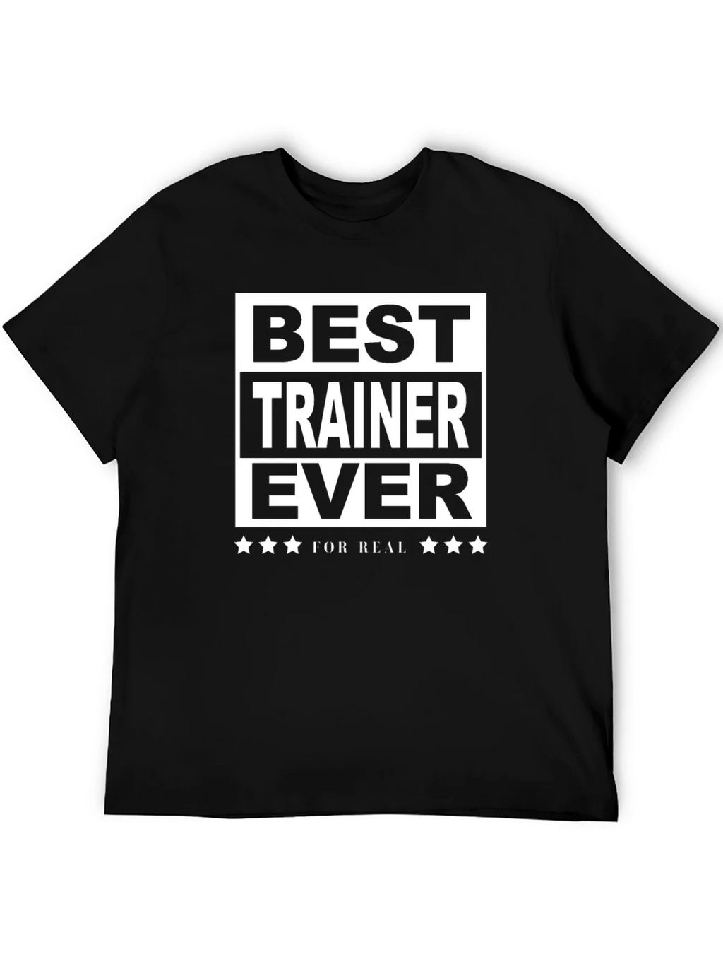 Best Trainer Ever T-Shirt - Black Cotton Tee product image 5