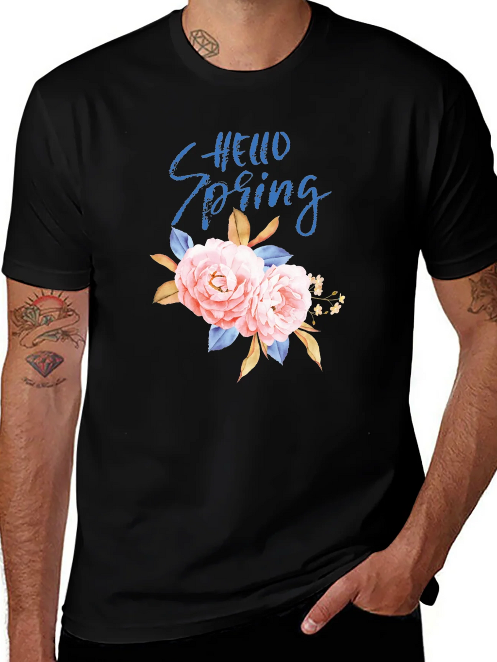 Hello Spring Floral Graphic Tee product image 1