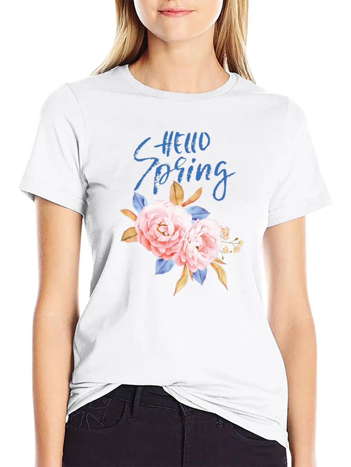 Hello Spring Floral Graphic Tee product image 8