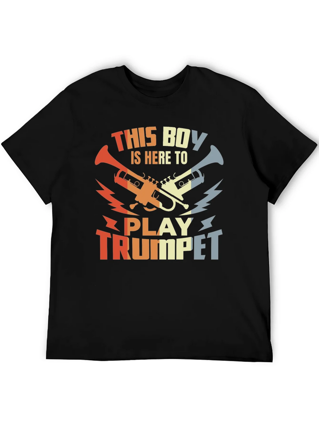 This Boy Plays Trumpet T-Shirt - Retro Music Tee product image 2