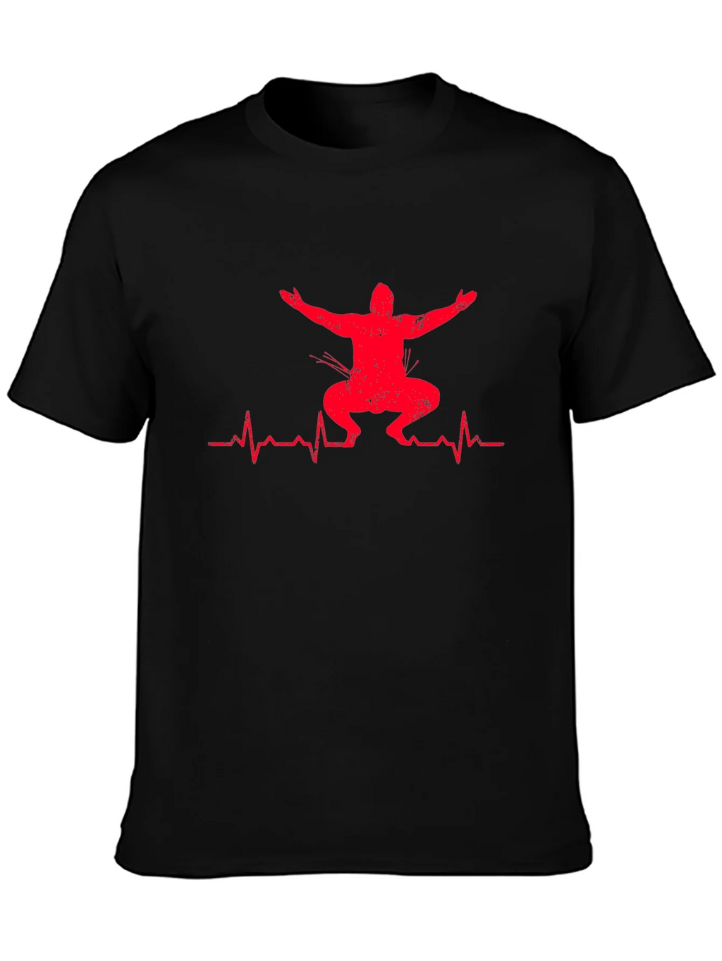 Squat Heartbeat Graphic T-Shirt - Fitness Apparel product image 3