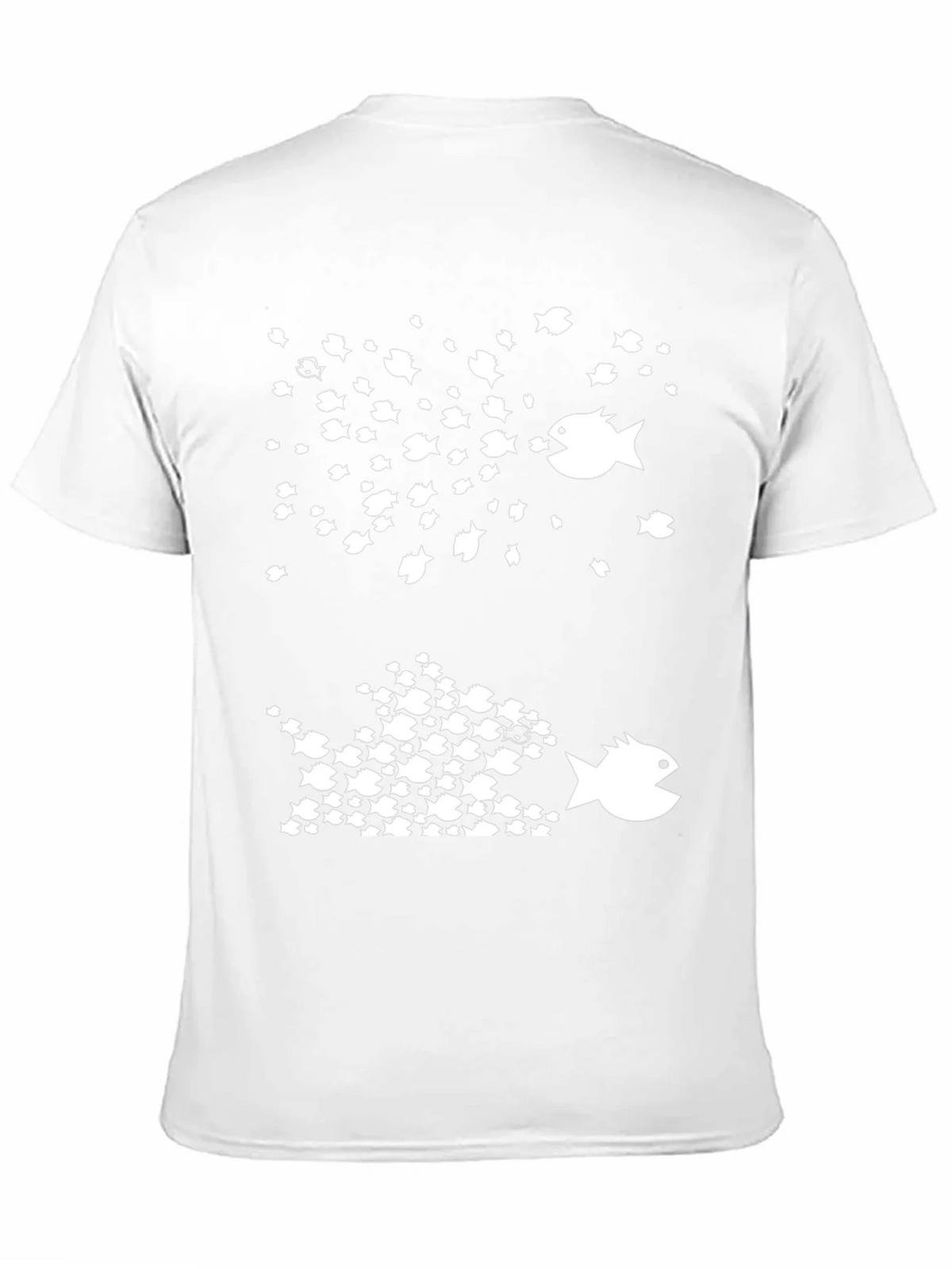 Fish Eat Graphic Tee - Black Cotton T-Shirt product image 10