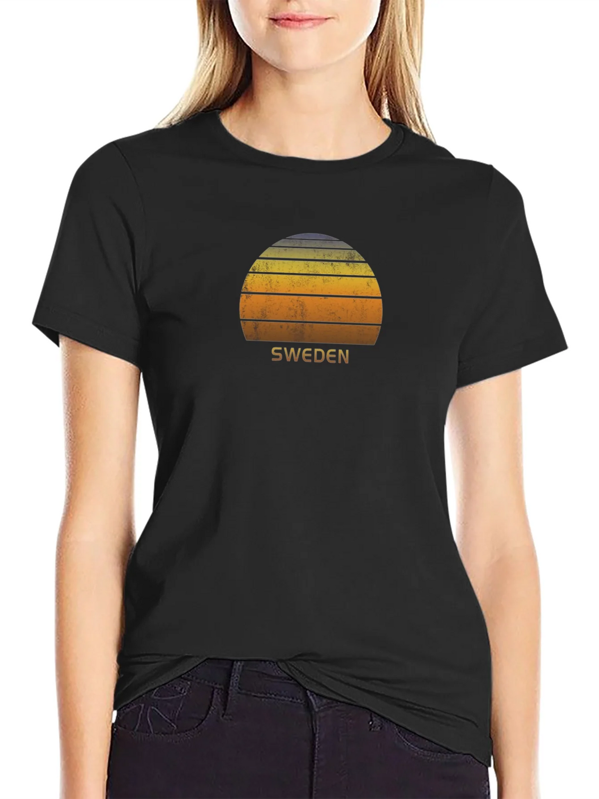 Sweden Sunset Graphic Tee - Retro Style product image 2