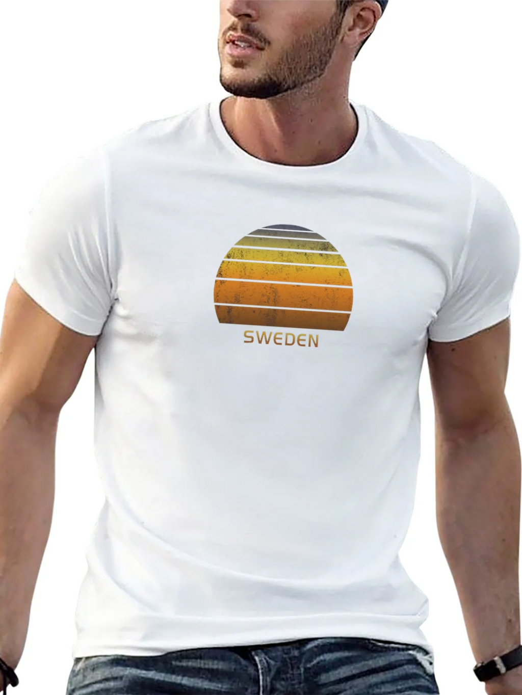 Sweden Sunset Graphic Tee - Retro Style product image 12
