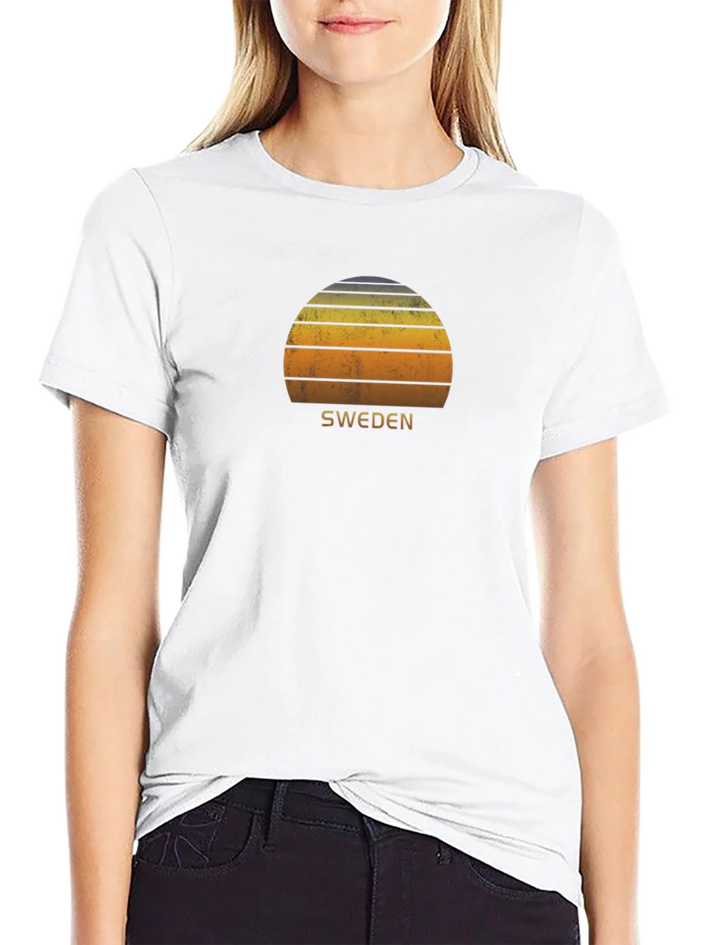 Sweden Sunset Graphic Tee - Retro Style product image 8