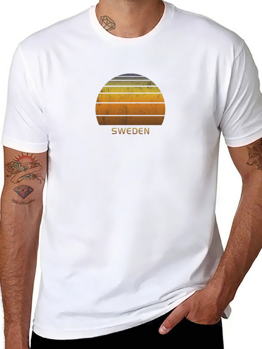 Sweden Sunset Graphic Tee - Retro Style product image 7