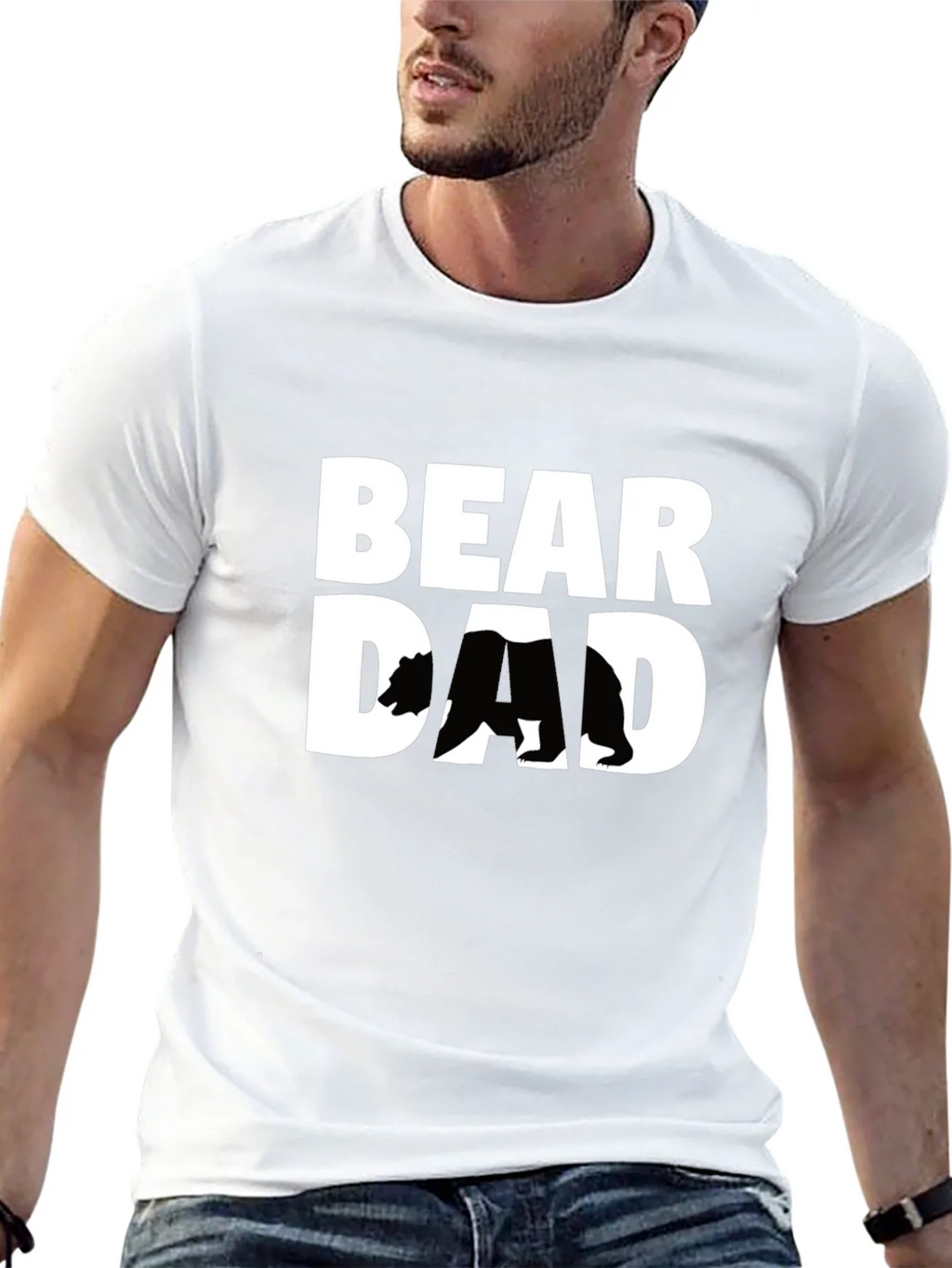 Bear Dad Graphic T-Shirt - Fathers Day Gift product image 7