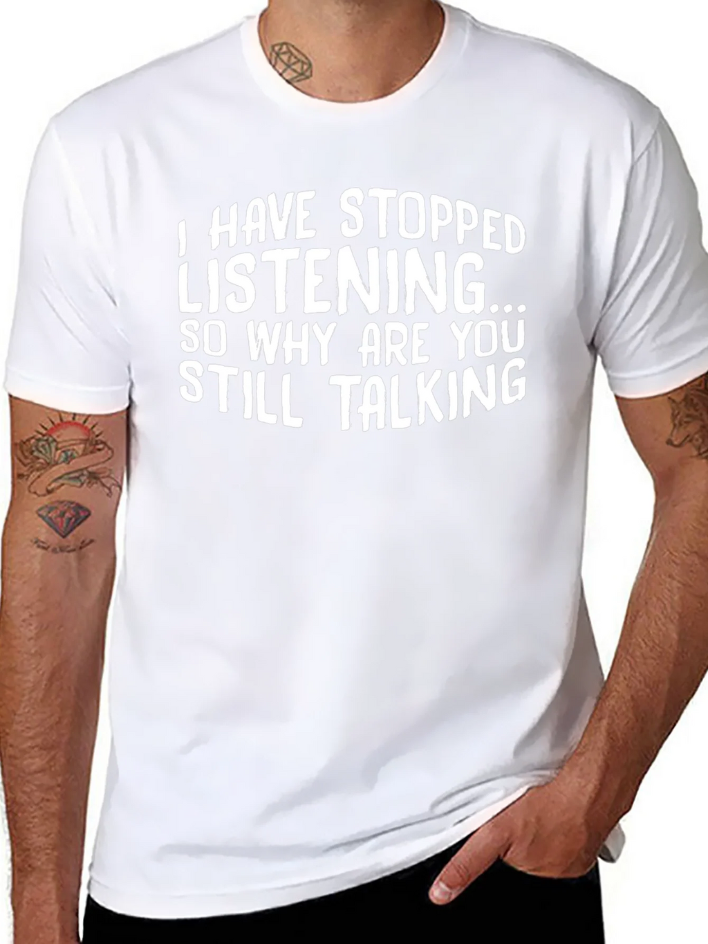 Funny T-Shirt: I Have Stopped Listening product image 7
