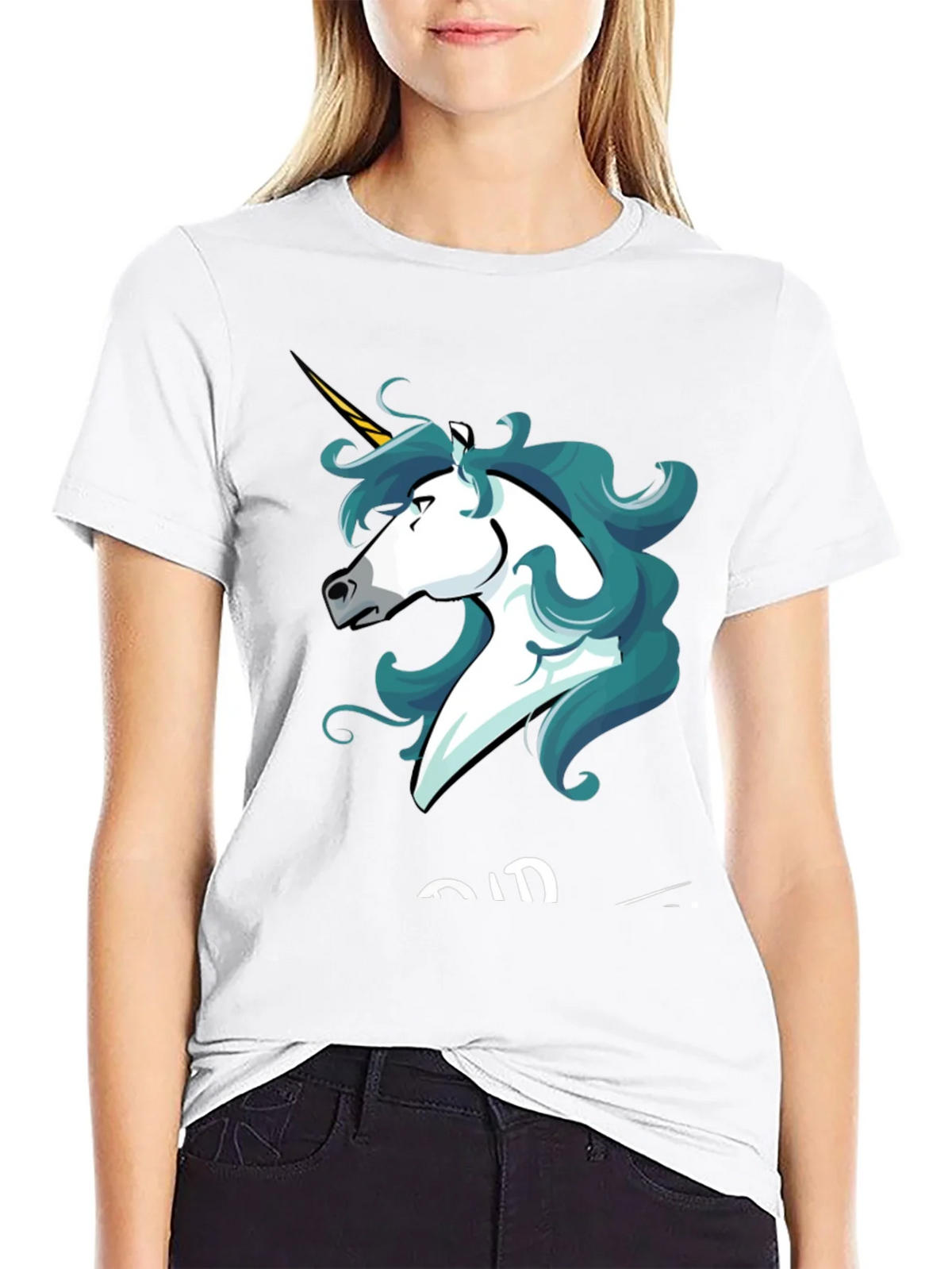 Unicorn Graphic Tee - Stylish Mens Black T-Shirt product image 8