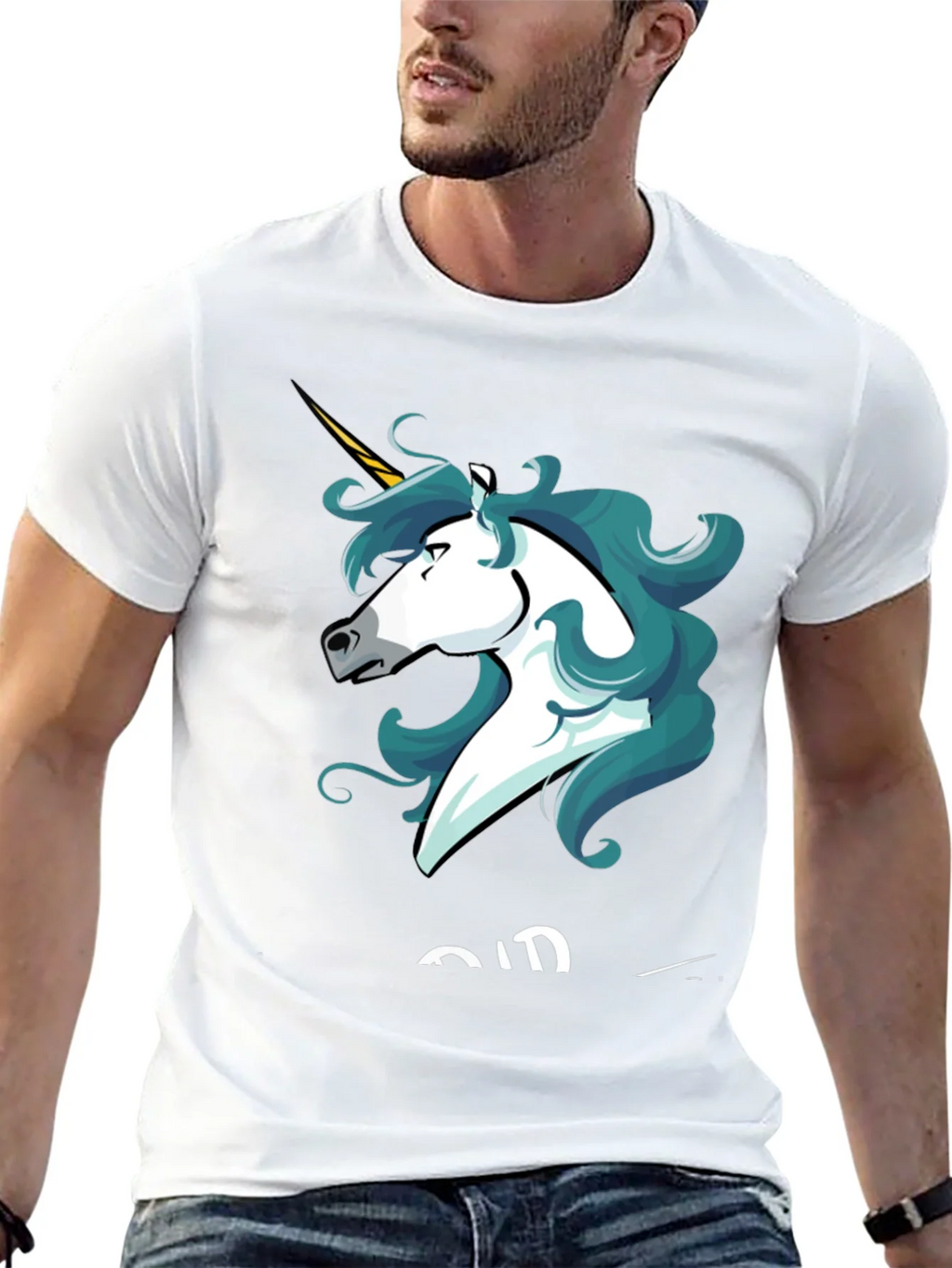 Unicorn Graphic Tee - Stylish Mens Black T-Shirt product image 12