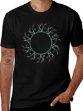 Abstract Circle Graphic Tee - Mens Fashion product image 1