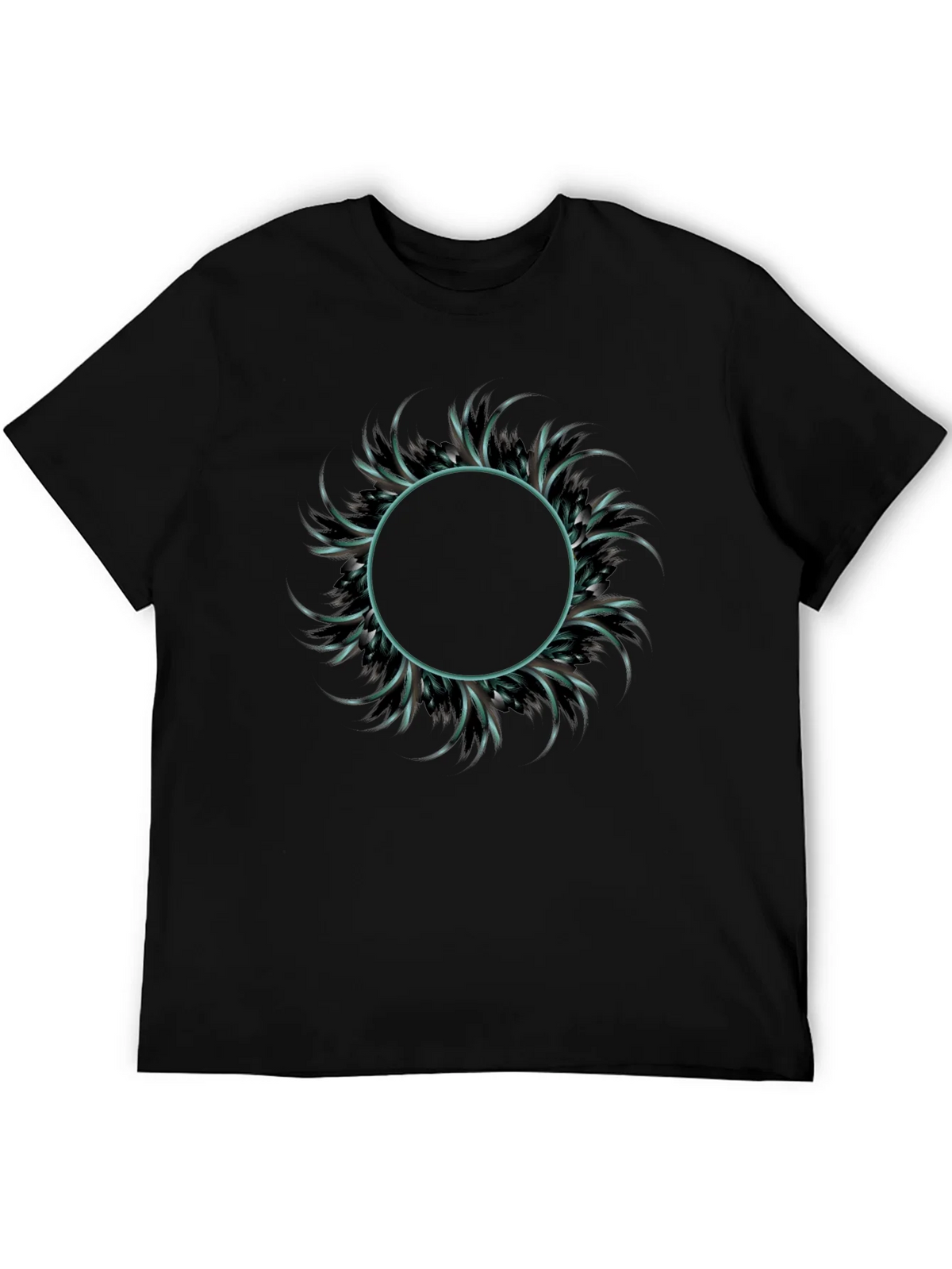 Abstract Circle Graphic Tee - Mens Fashion product image 5