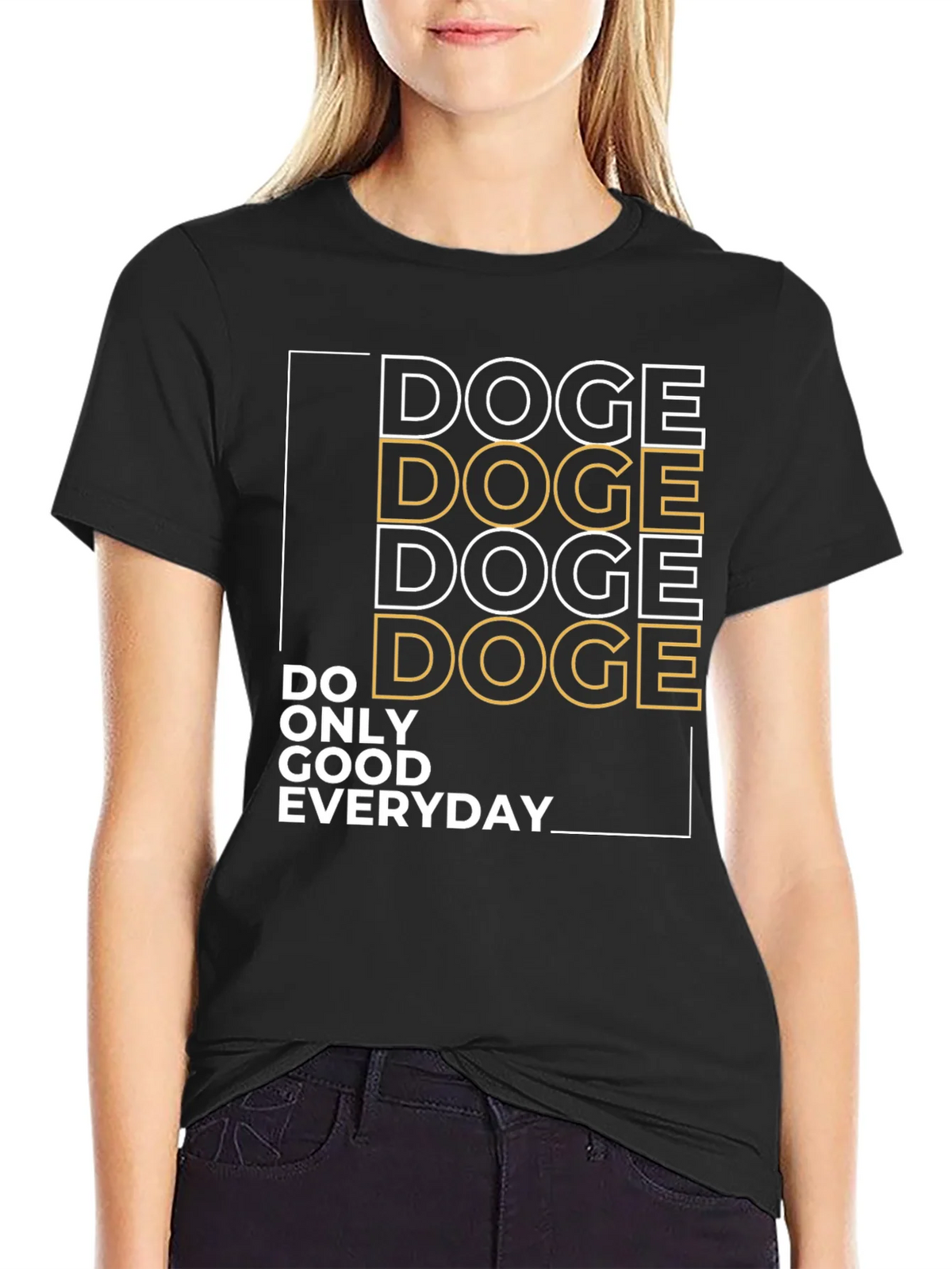 Doge Do Only Good Everyday Graphic Tee product image 2