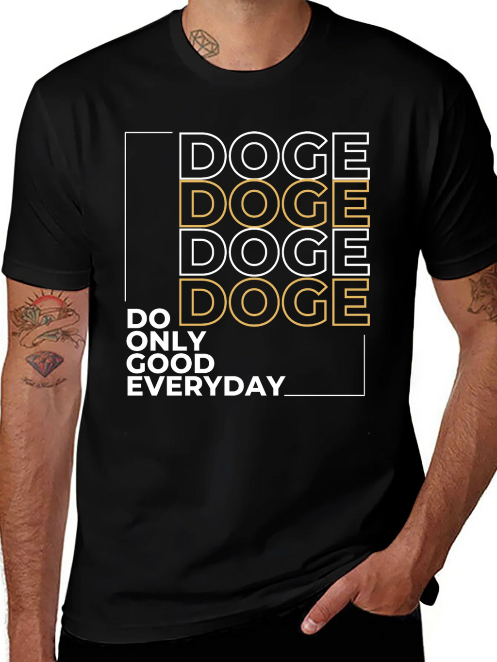 Doge Do Only Good Everyday Graphic Tee product image 1