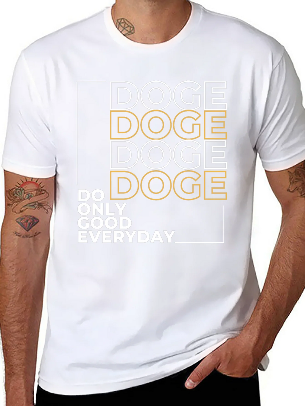 Doge Do Only Good Everyday Graphic Tee product image 7