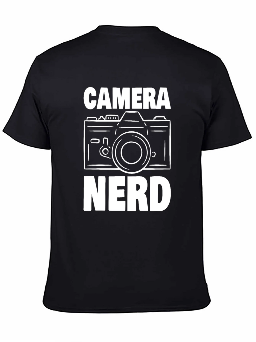 Camera Nerd Graphic T-Shirt - Black Cotton Tee product image 4