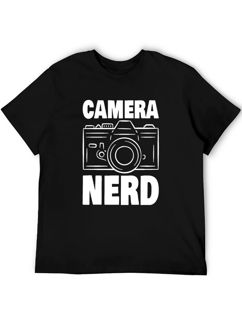 Camera Nerd Graphic T-Shirt - Black Cotton Tee product image 5