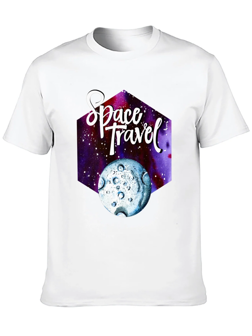 Space Travel Graphic T-Shirt - Black Cotton Tee product image 9
