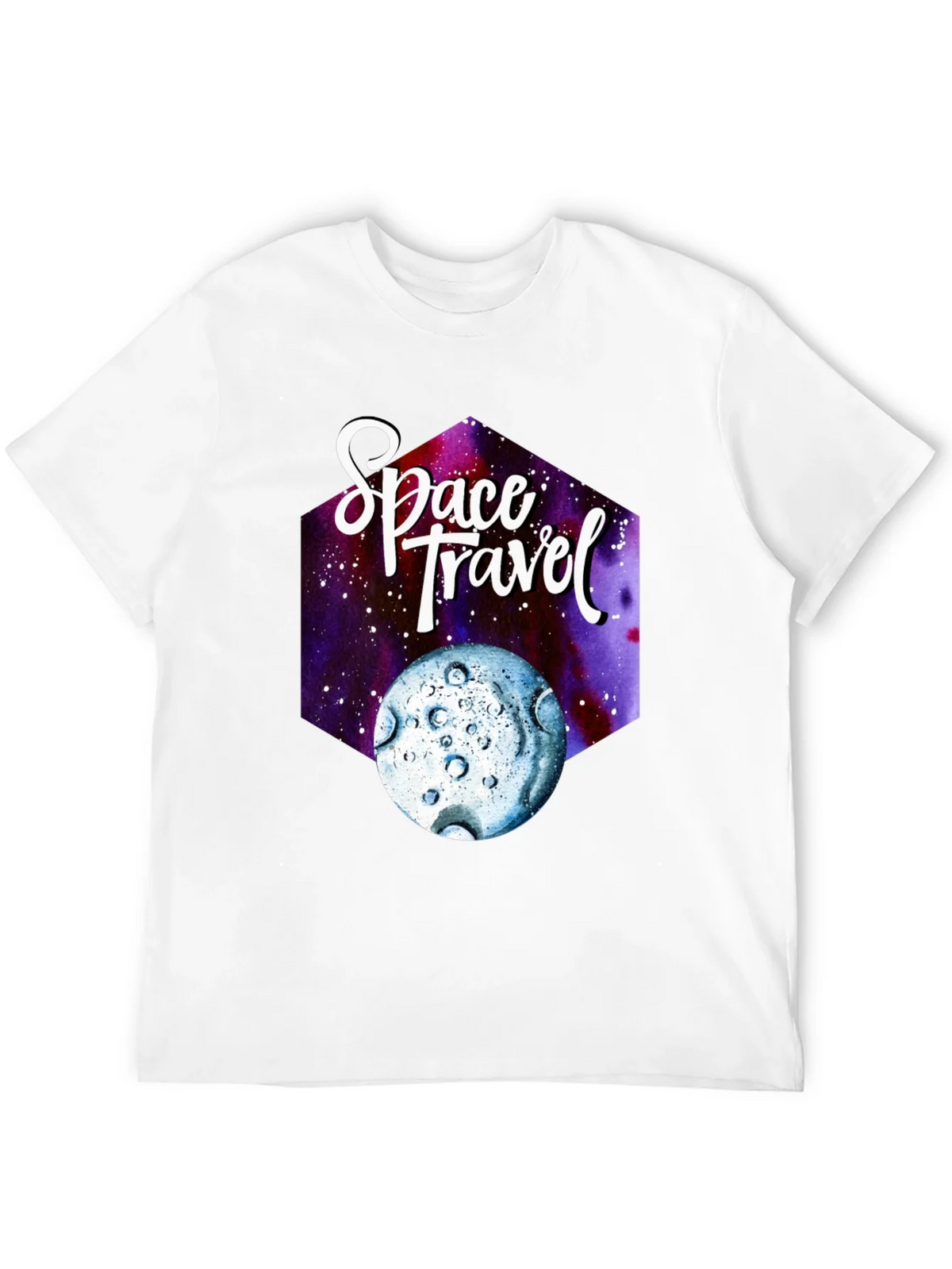 Space Travel Graphic T-Shirt - Black Cotton Tee product image 11