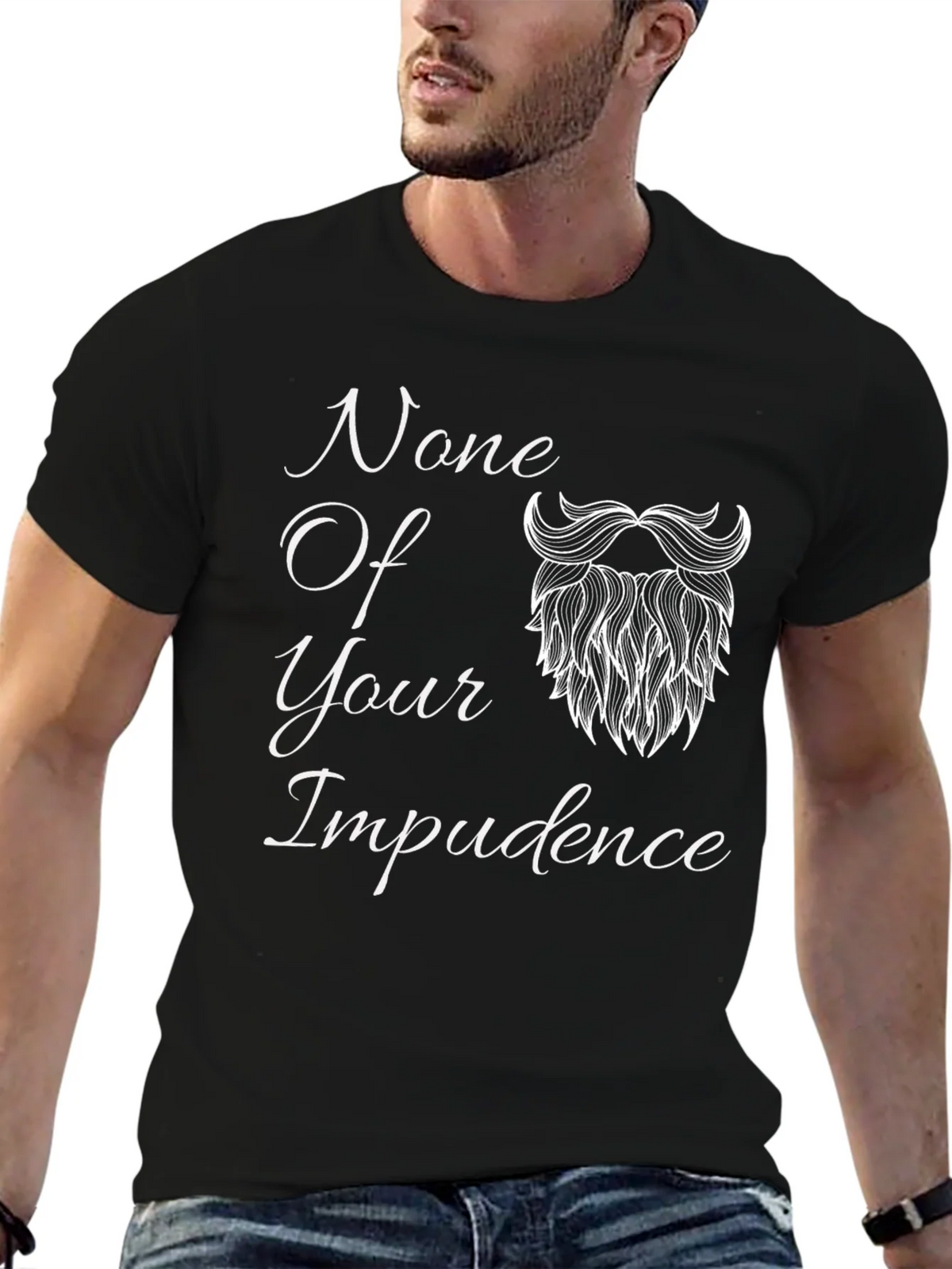 None Of Your Impudence Black T-Shirt product image 6