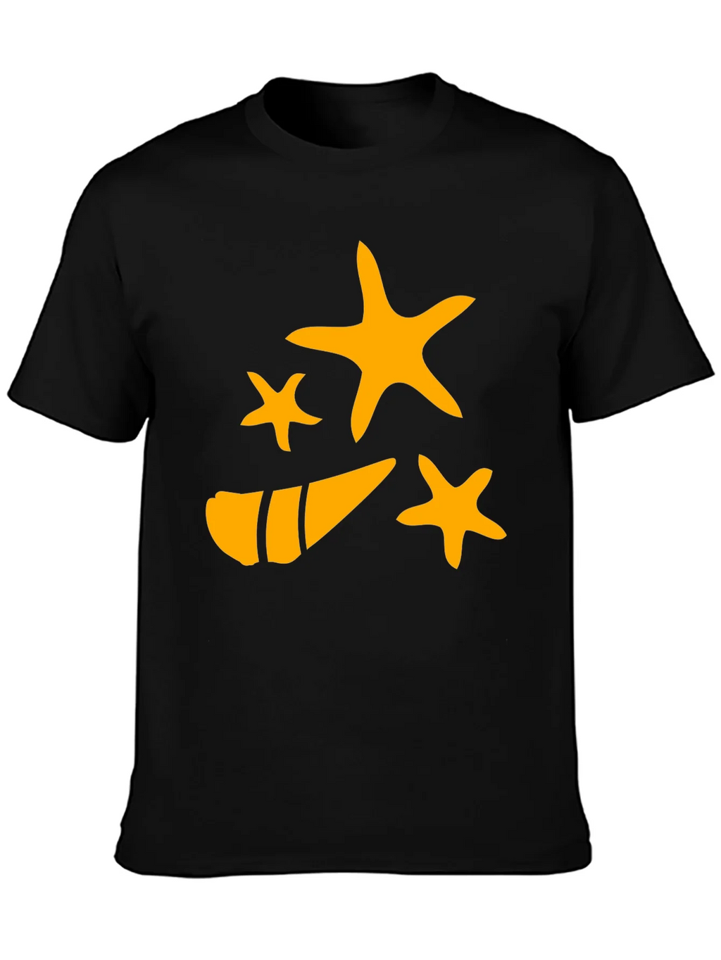 Starfish and Shell Graphic Tee - Black product image 3