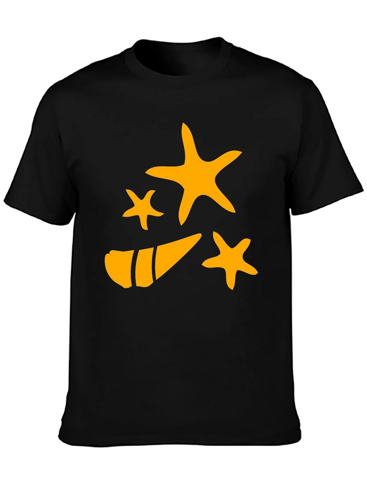 Starfish and Shell Graphic Tee - Black product image 3