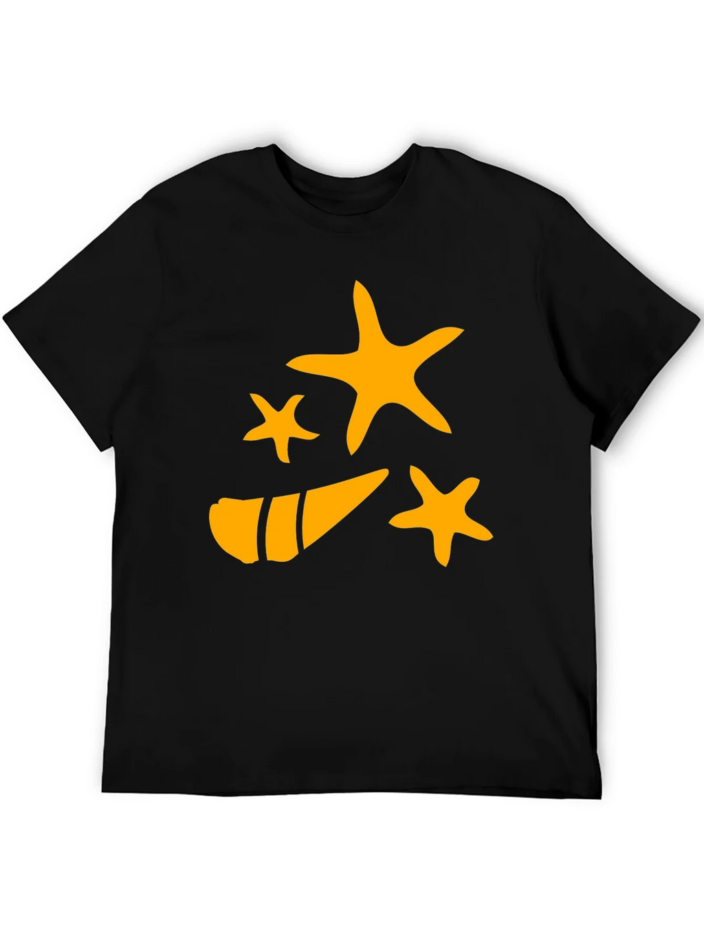 Starfish and Shell Graphic Tee - Black product image 5