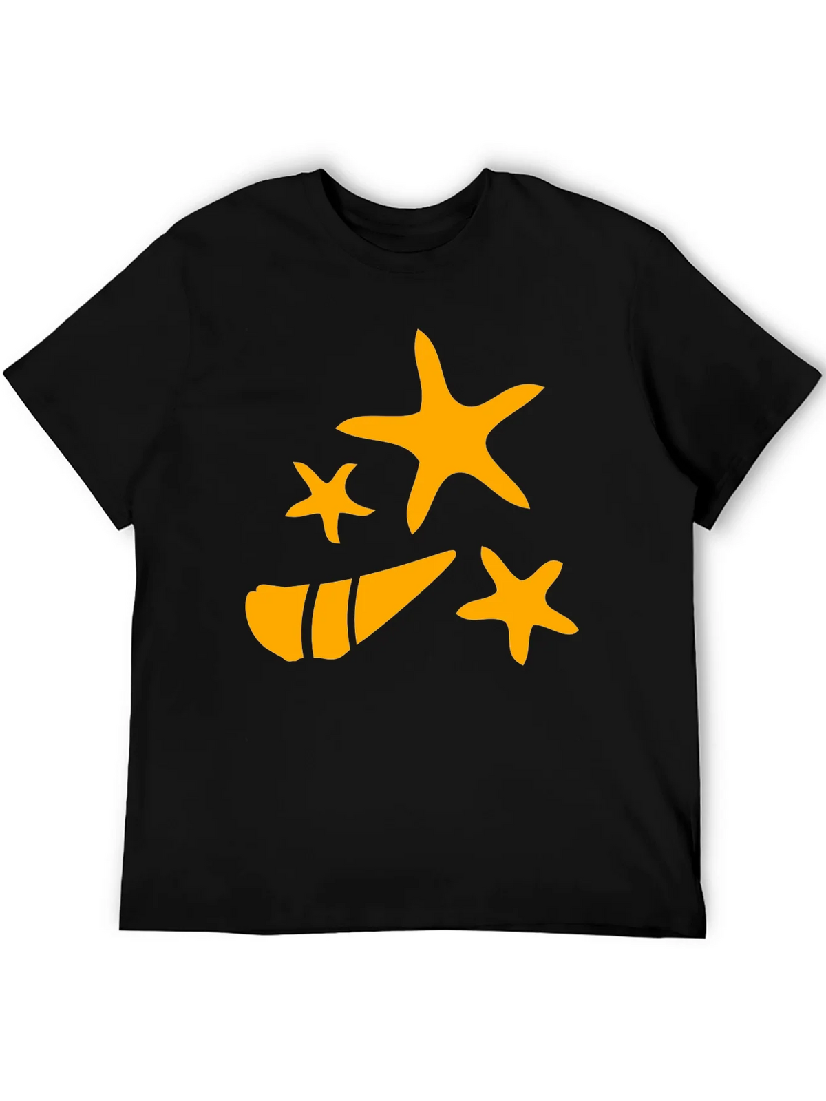 Starfish and Shell Graphic Tee - Black product image 5