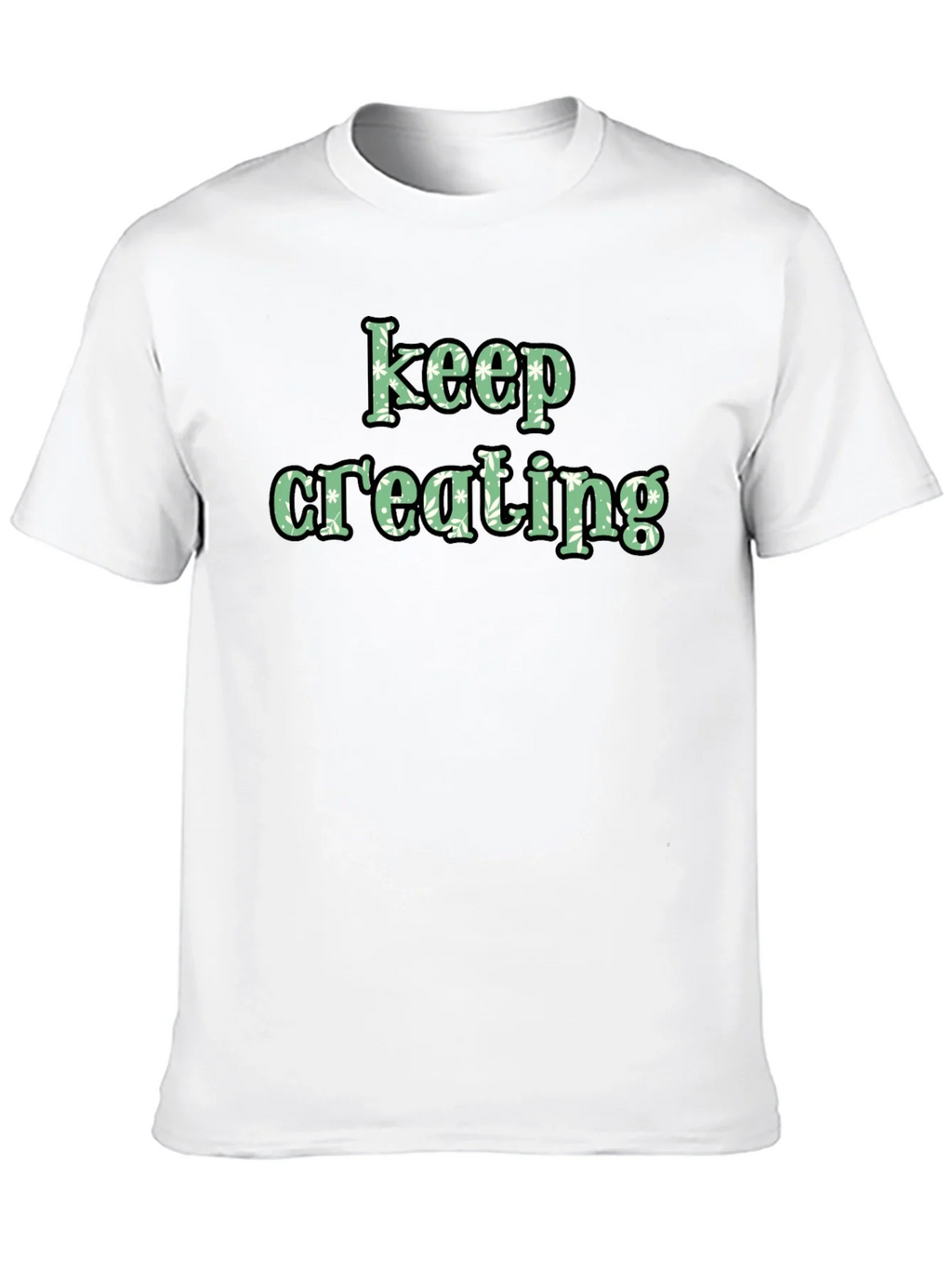 Keep Creating Black Graphic Tee product image 7