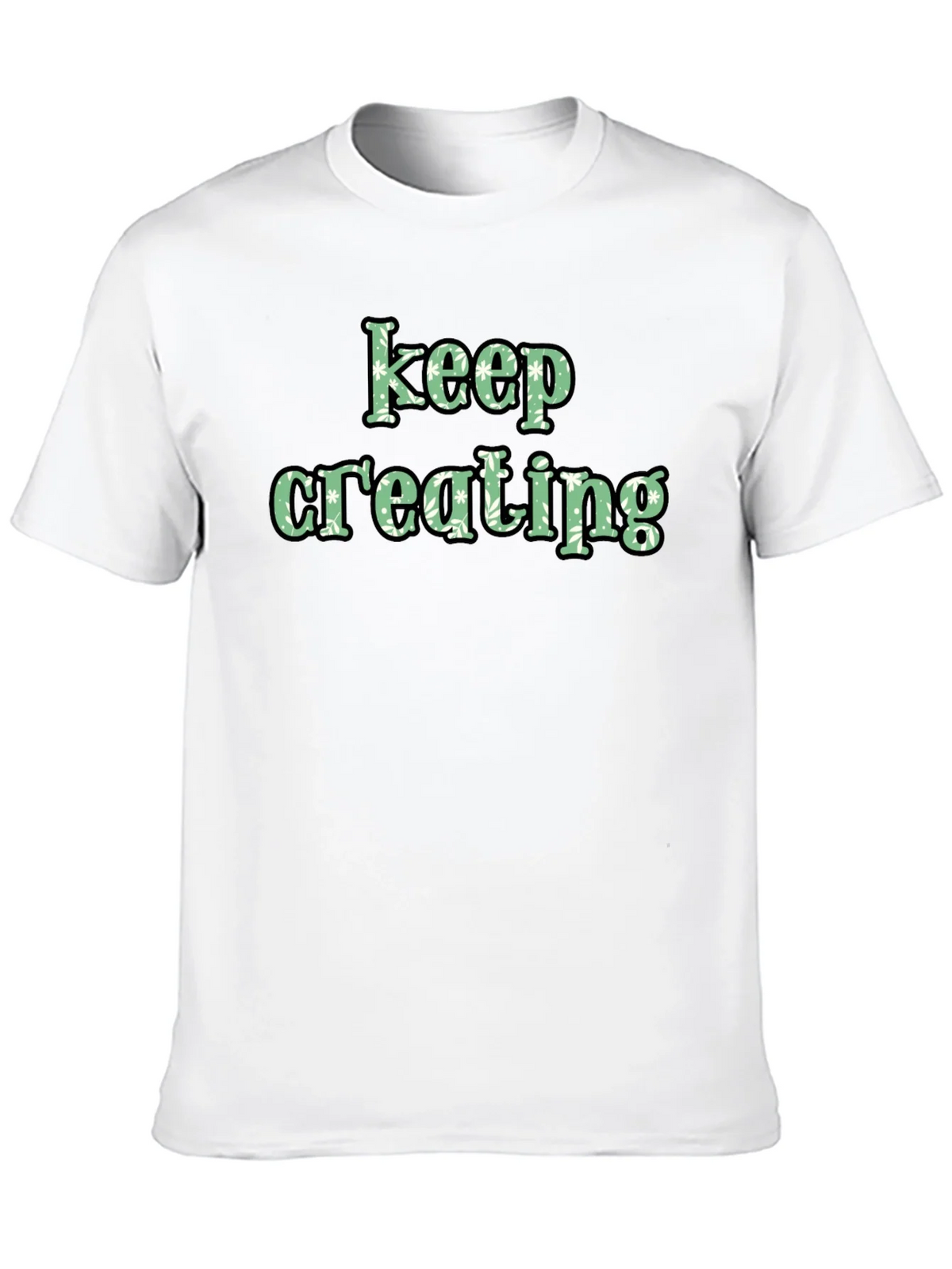 Keep Creating Black Graphic Tee product image 7