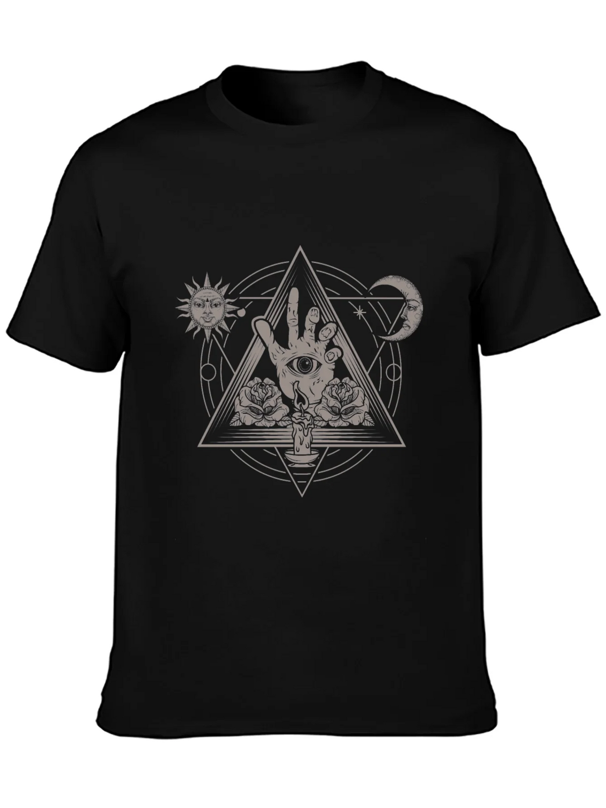 Mystic Eye Hand Triangle Graphic Tee product image 3